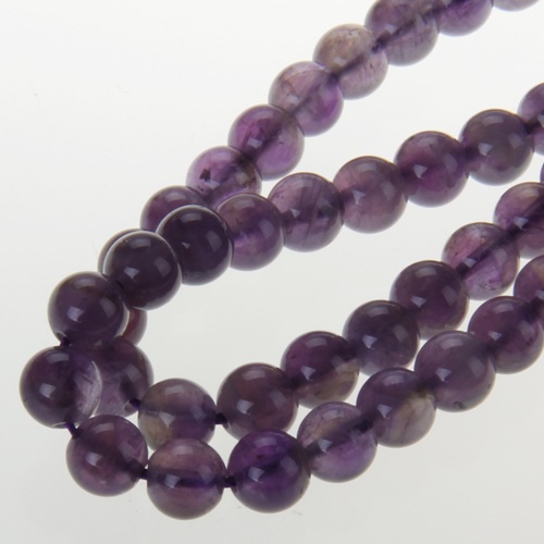 Amethyst Round Gemstone Loose Beads Strand 6mm / 15 Inch