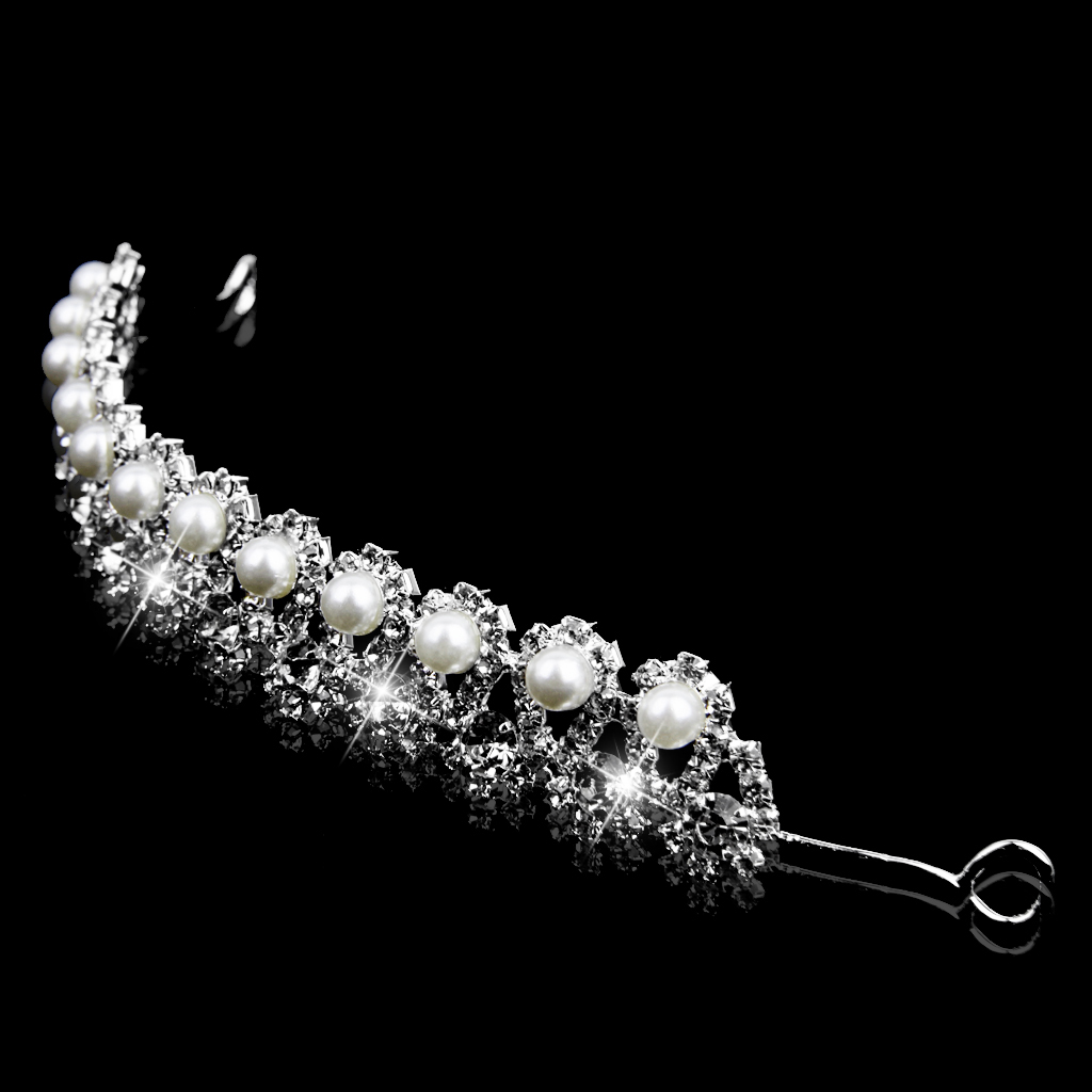 Fashion Bridal Bridesmaid Crystal Rhinestone Headband Tiara Wedding Hair Jewelry