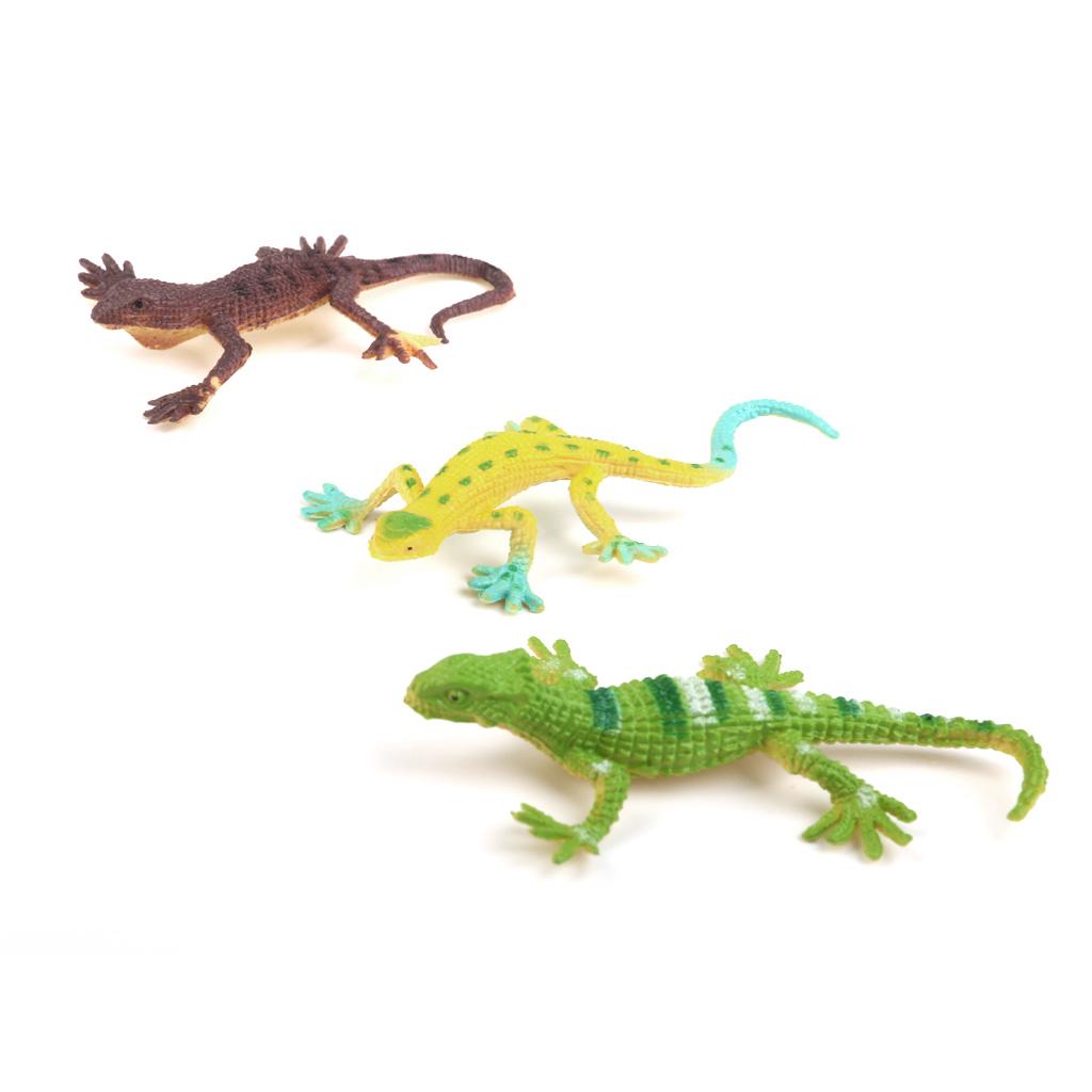 24x Plastic Reptile Animal Lizard Gecko/Snake Model Figurines Kids Education Toy
