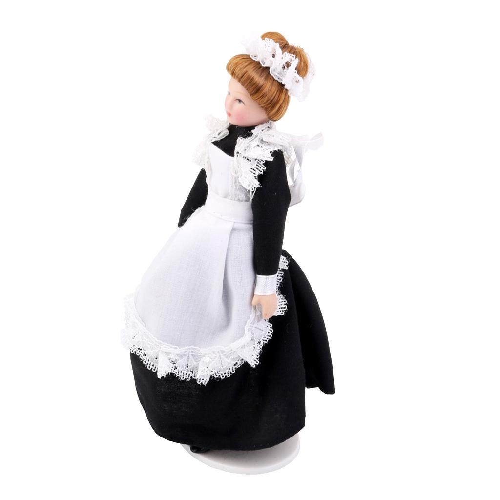 112 Doll House Miniature Figure Porcelain Doll Family People w/ Stand eBay