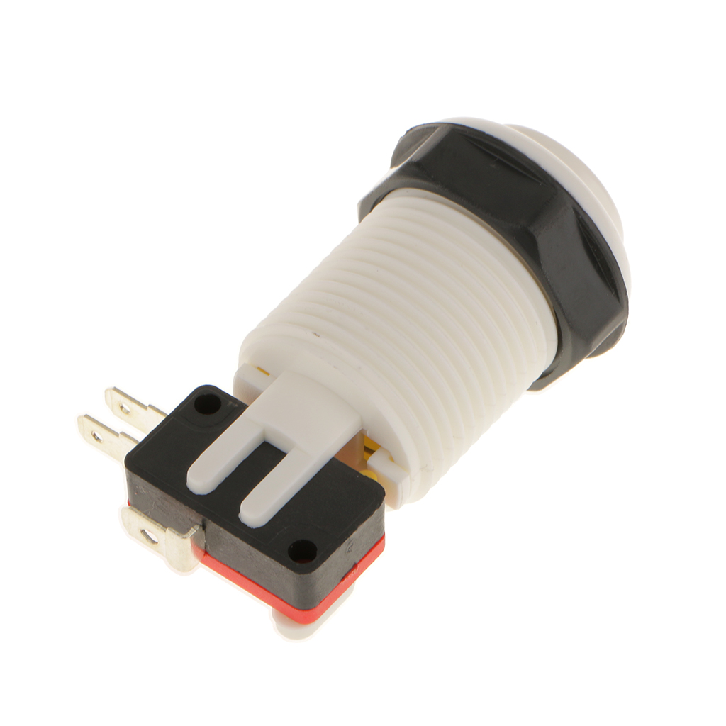  Game Long Push Button Micro Switch for Arcade Multicade MAME Jamma White