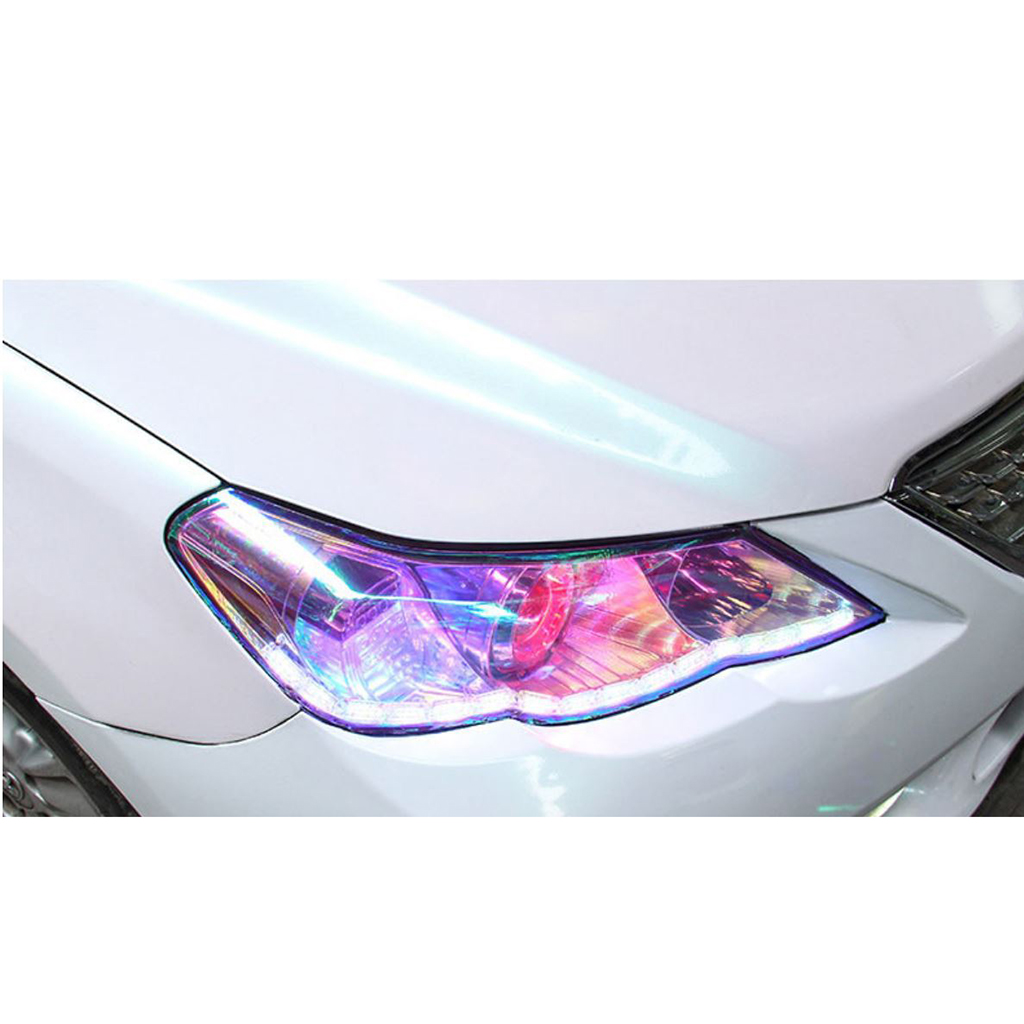 Car Headlight Fog Light Sticker Protector Film Vinyl Wrap Decals Yellow