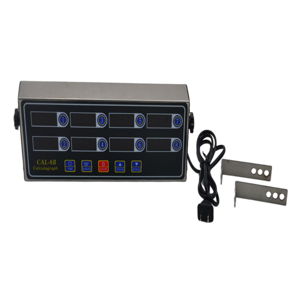 CAL-8B Portable Calculagraph 8 Channel Digital Timer Kitchen Cooking Timing