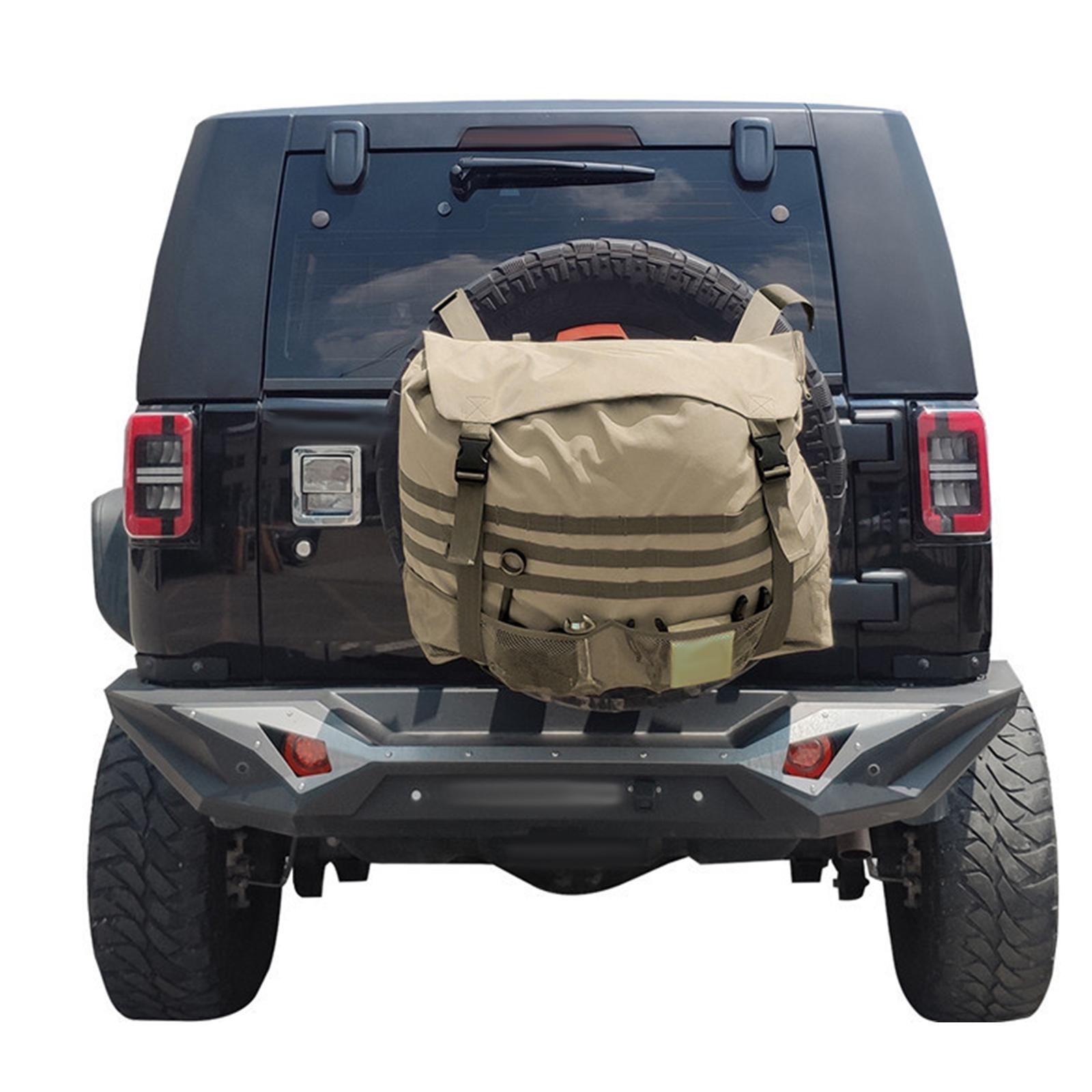 Car Truck Tire Cover Tyre Case Spare Wheel Protector bag Khaki