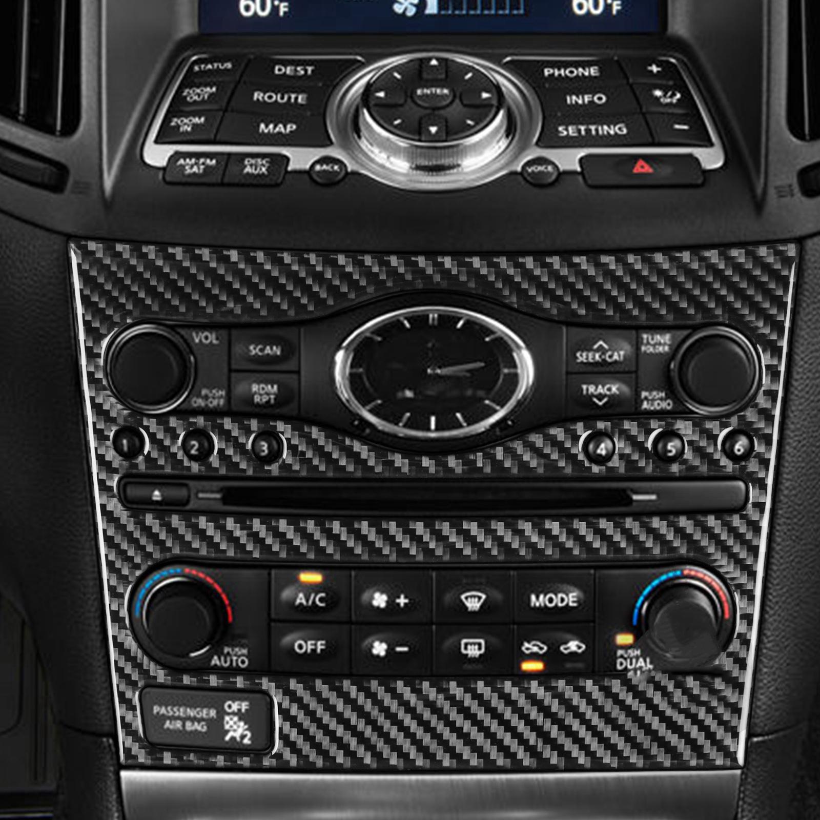 Radio Panel Covers Trim Carbon Fiber for G37 2010-2013