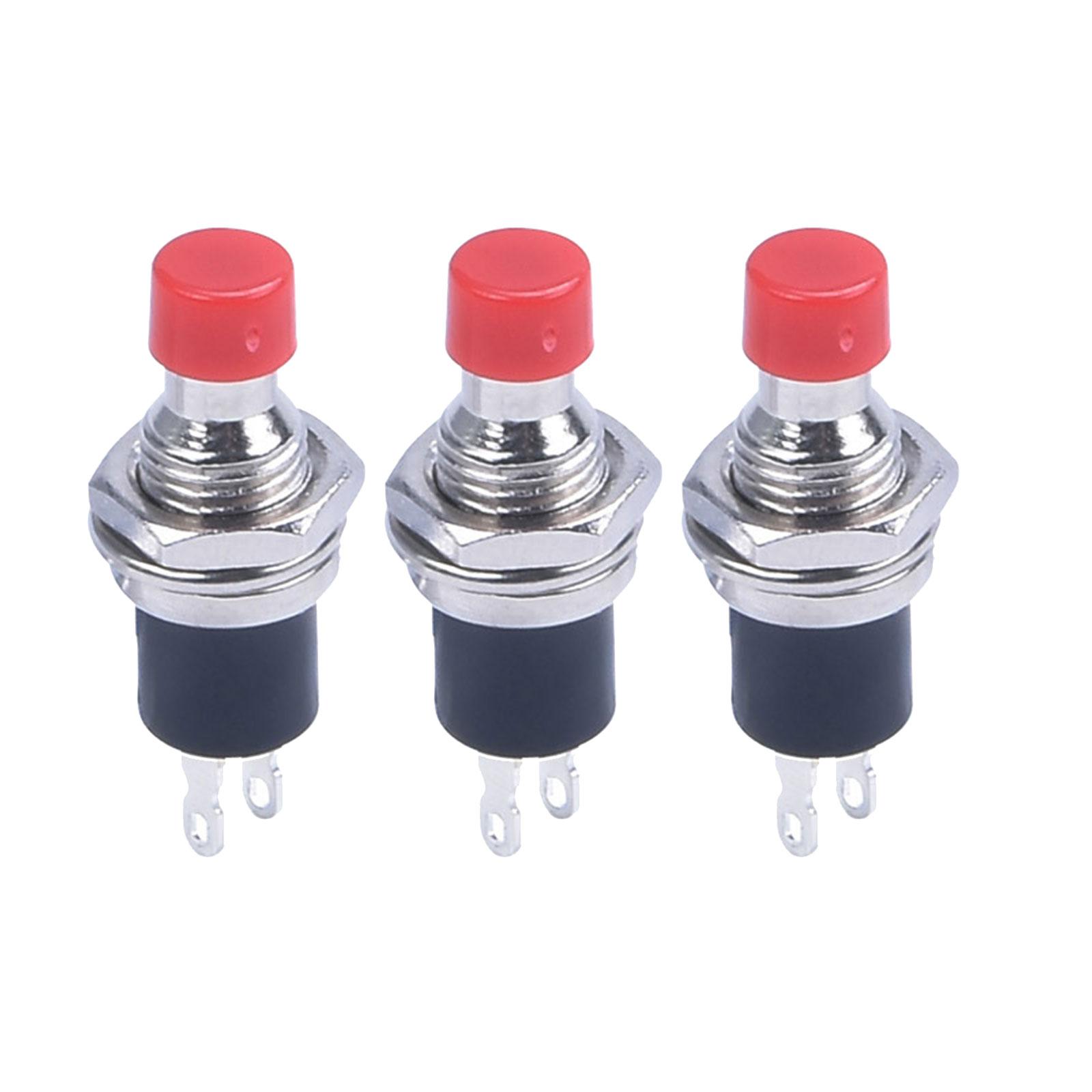 3x 7.5mm Momentary Push Button Switch 1 Normally Closed Contact