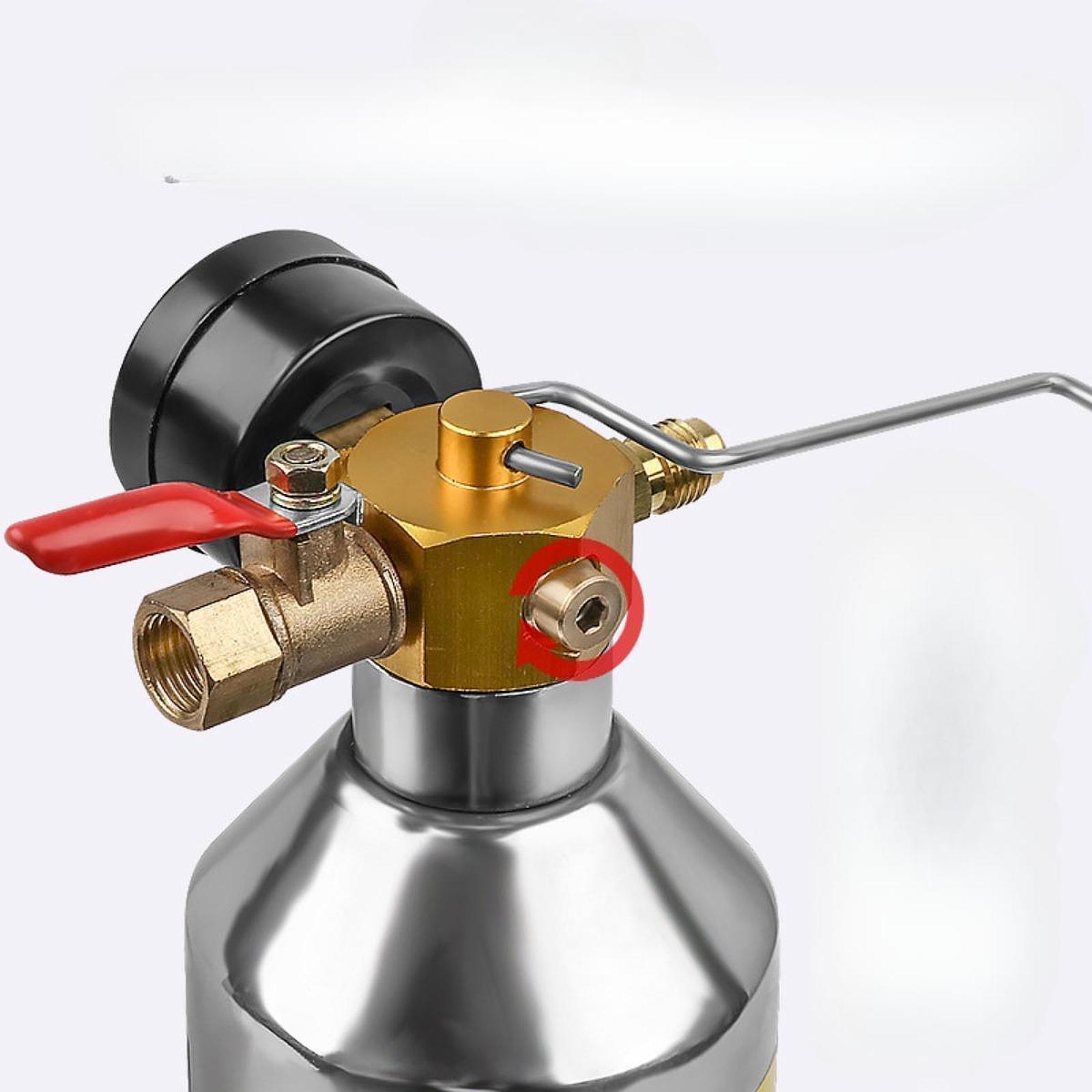 AC Flush Kit 1000ml Empty Canister Air Conditioner System Flush Canister Kit