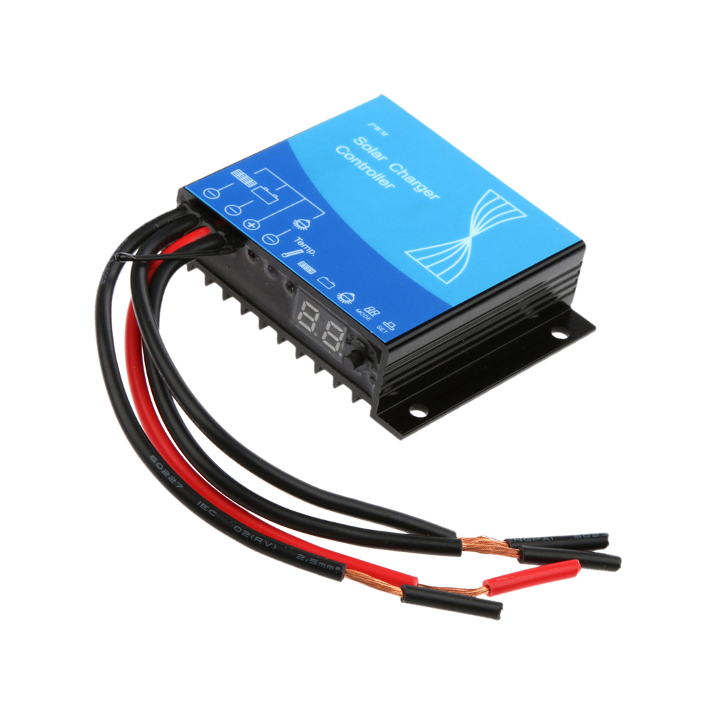 Waterproof Auto Solar Panel Battery Regulator Charger Controller 6V/12V