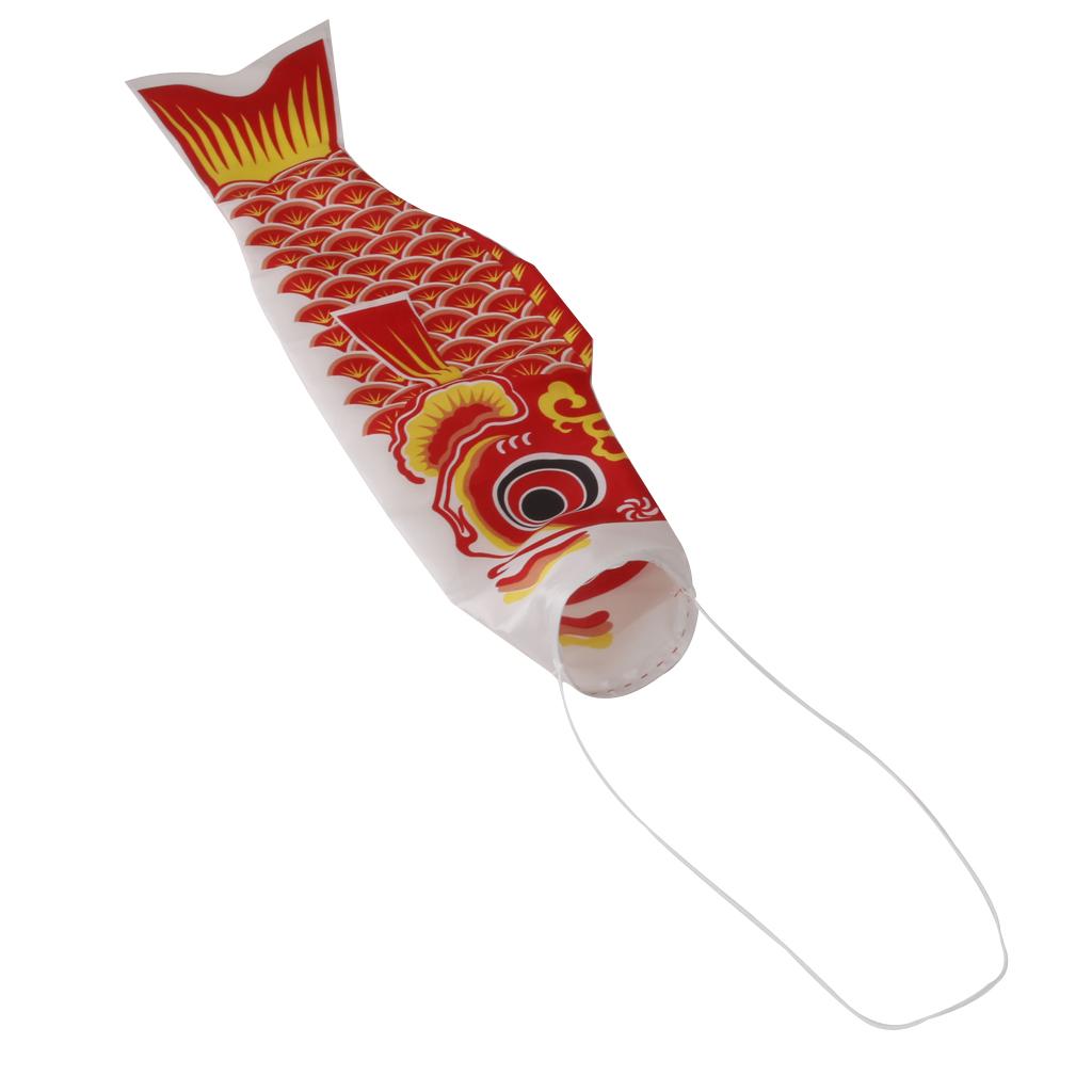 40cm Japanese Carp Windsock Streamer Fish Flag Kite Nobori Koinobori Red