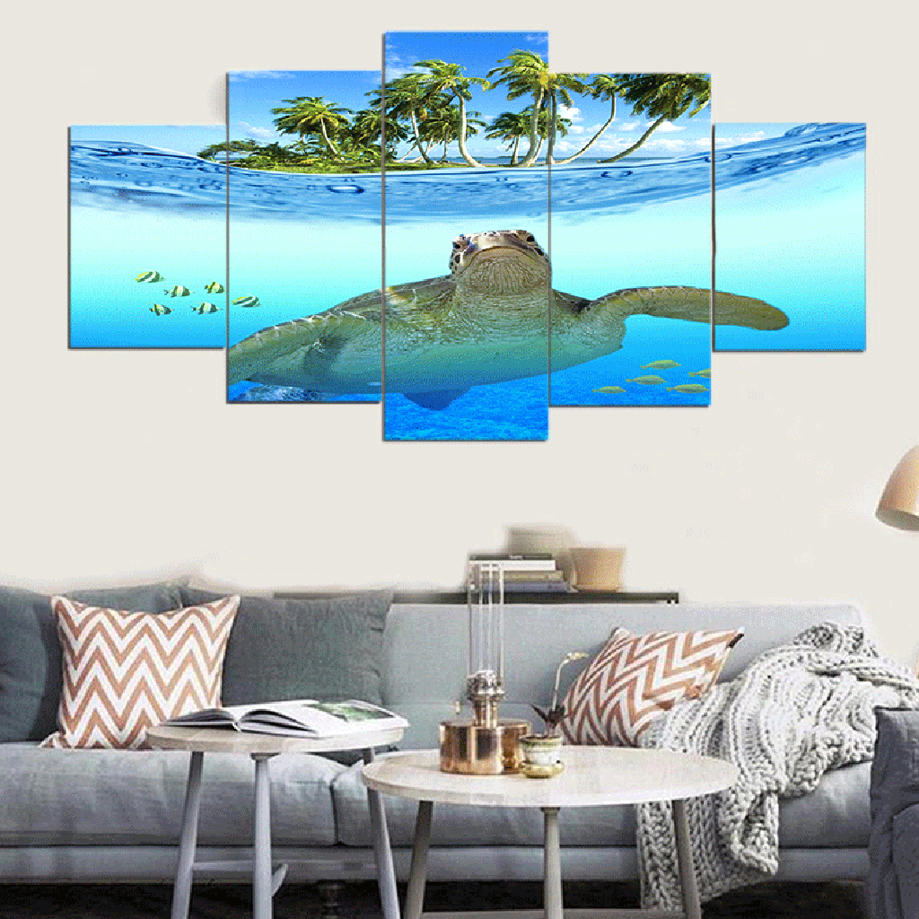Tiere Wandbilder Kunstdruck Leinwand Bilder Set - Bild 3 von 9