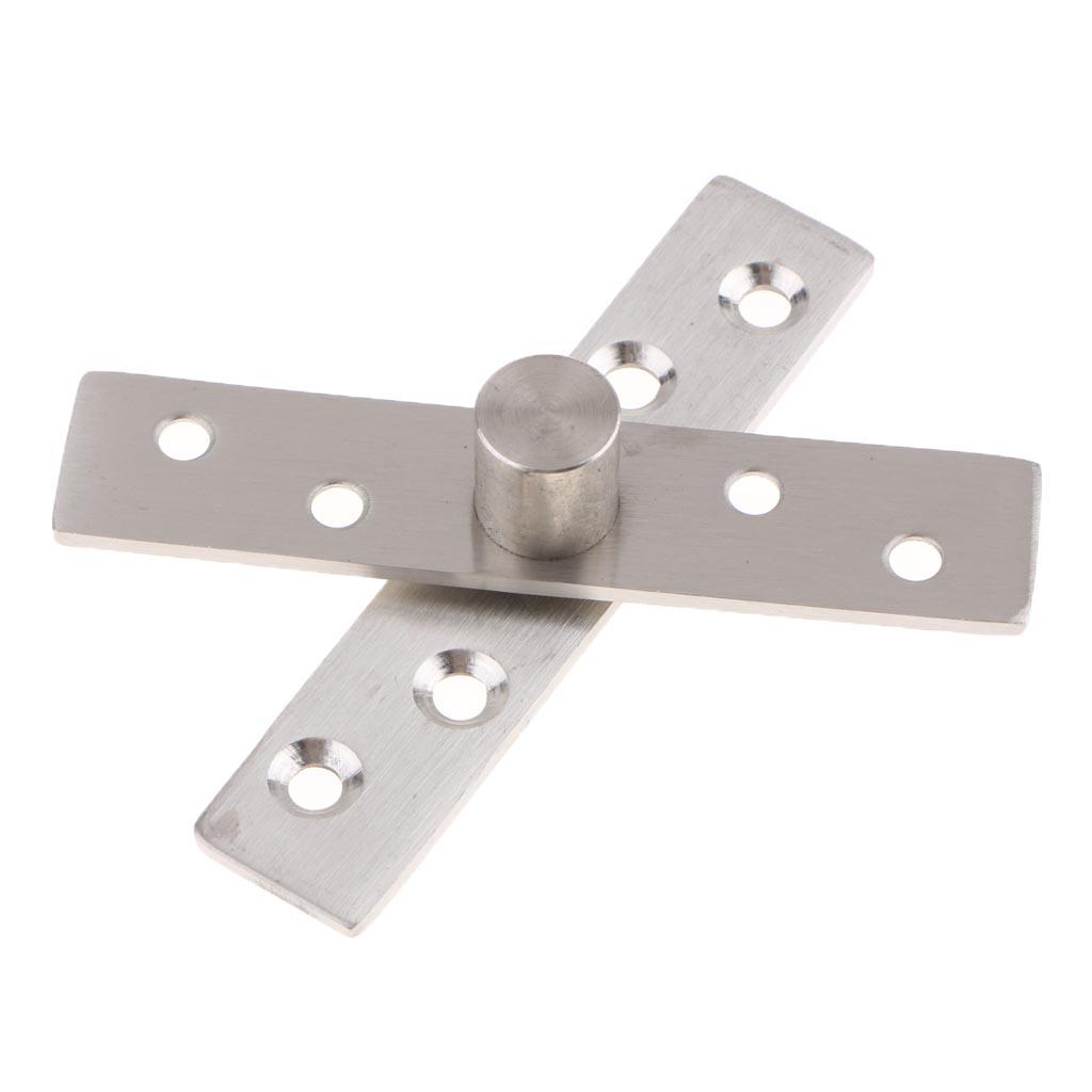 2Pcs 360 Degree Door Pivot Hinge Stainless Steel Brushed Finish Hardware