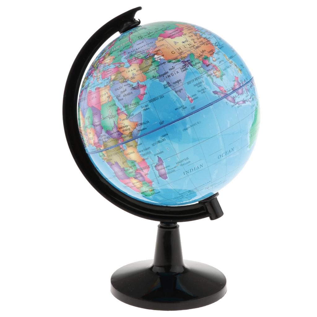 Interactive Globe Desktop World Map Spinning Globe for Study Kid's Bedroom