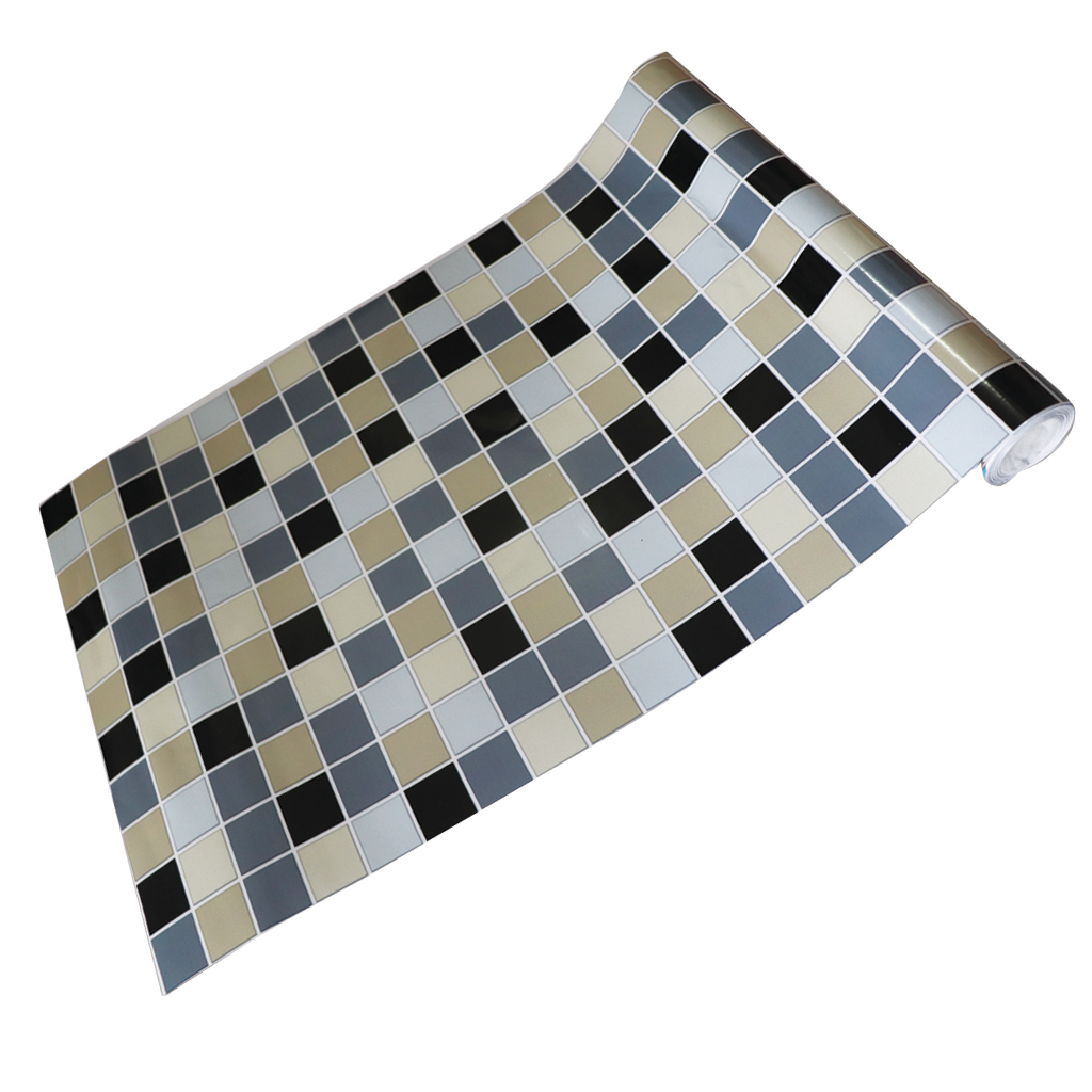 Self-adhesive Mosaic Wall Paper Sticker Tile Kitchen Bathroom Waterproof d