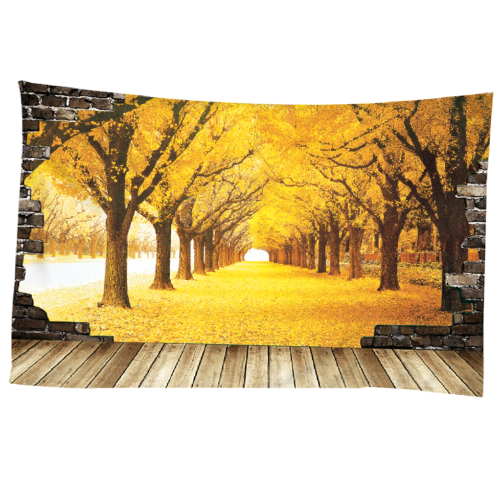 Polyester Tapestry Forest Wall Hanging Room Decor  M