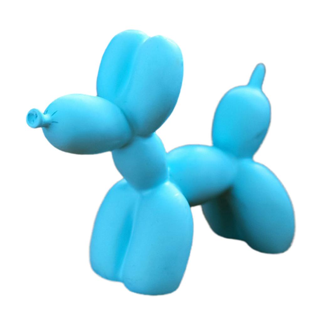 Resin Decorative Balloon Dog Ornament Desktop Decor Crafts Blue