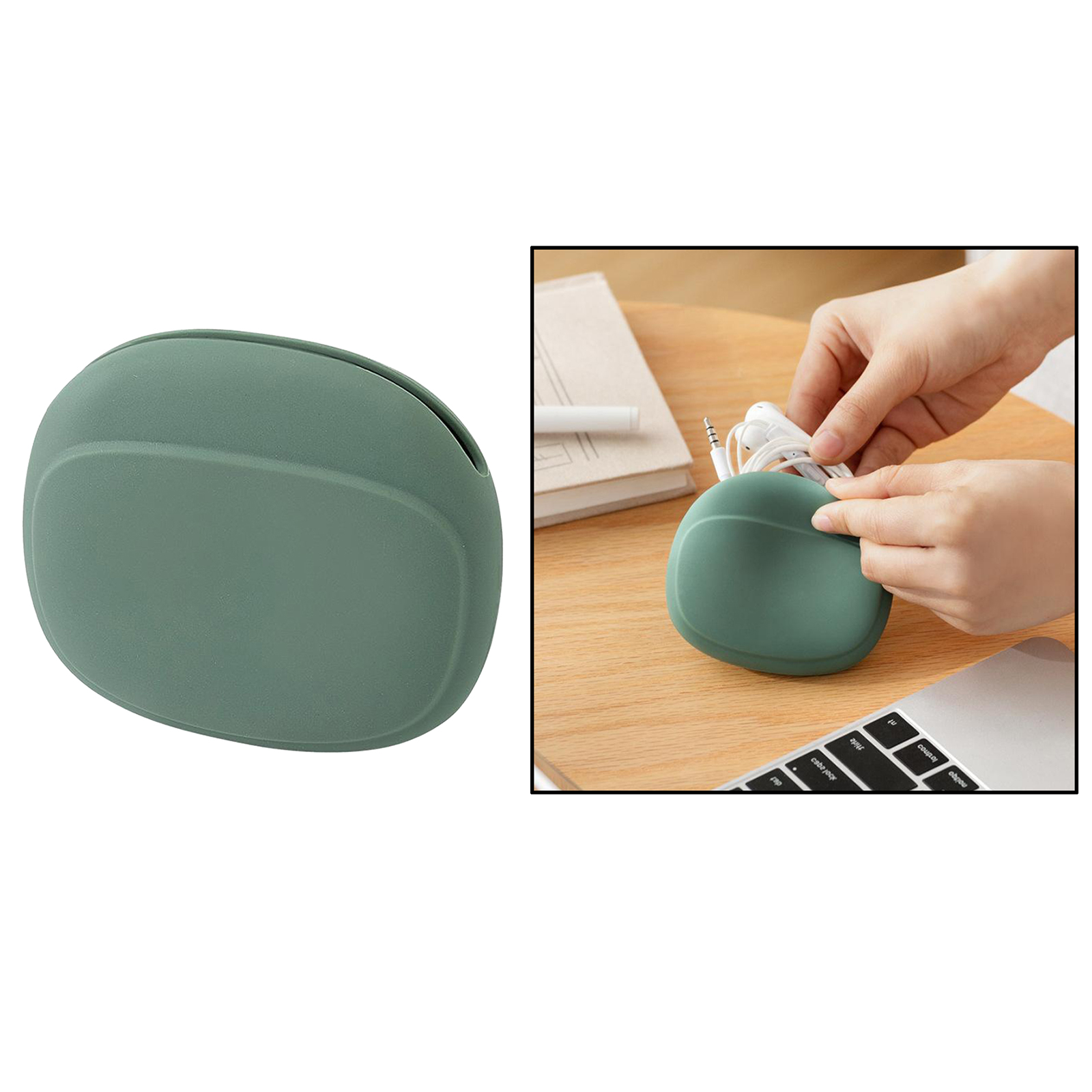 Carrying Case Earbud Headphone Date Protective Organizer Pouch Green