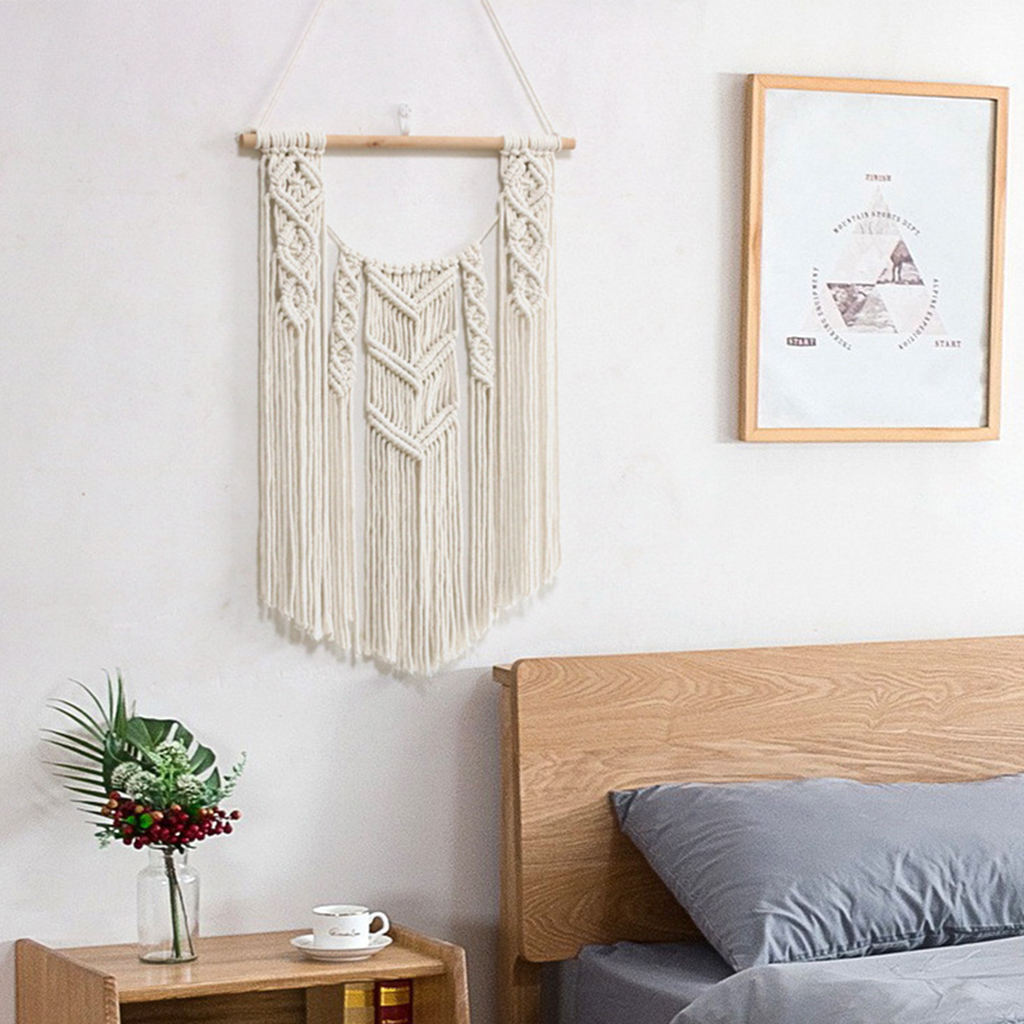 Macrame Wall Rugs Hanging Boho Decor Apartment Decoration Tapestry Backdrop