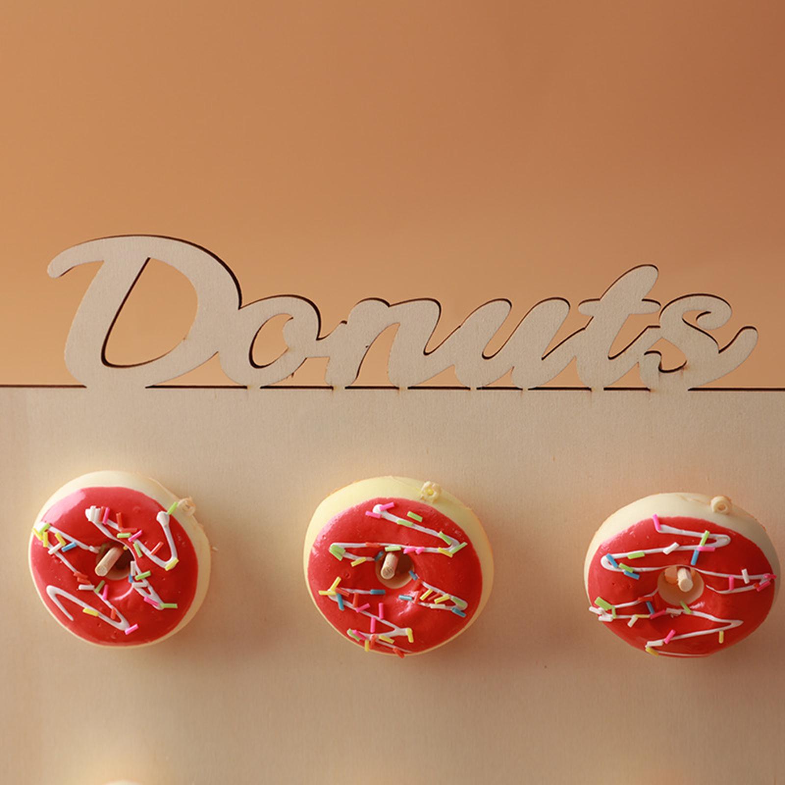 2x Donut Stand Doughnut Wood Display Holder Birthday Party 
