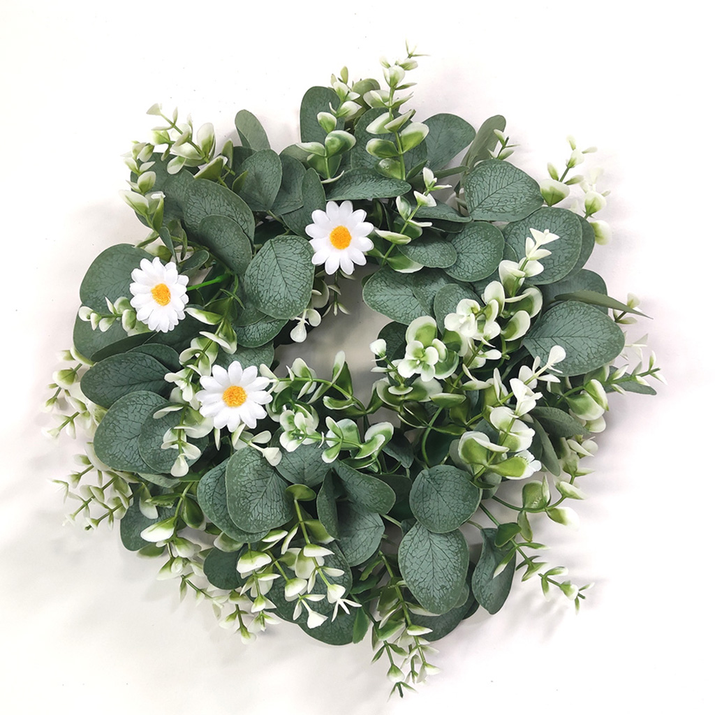 Floral Wreath Round Peony Spring Summer Garlands for Fireplace Porch M