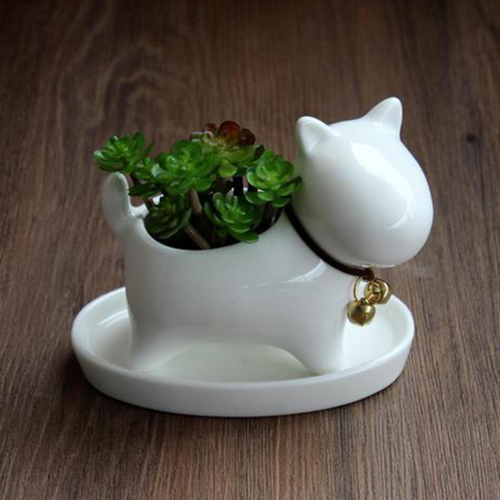 Succulent Plant Flower Pot Office Decor Garden Animal  Puppy