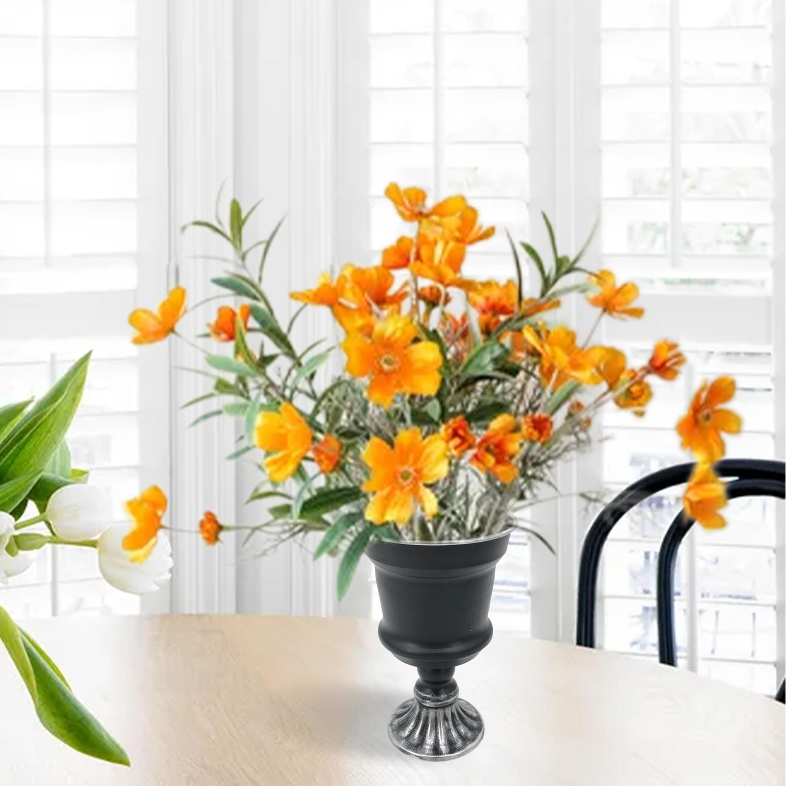 Decorative Flowers Vase Planter Succulent Stem Bunch Dia12.5cm Height20cm