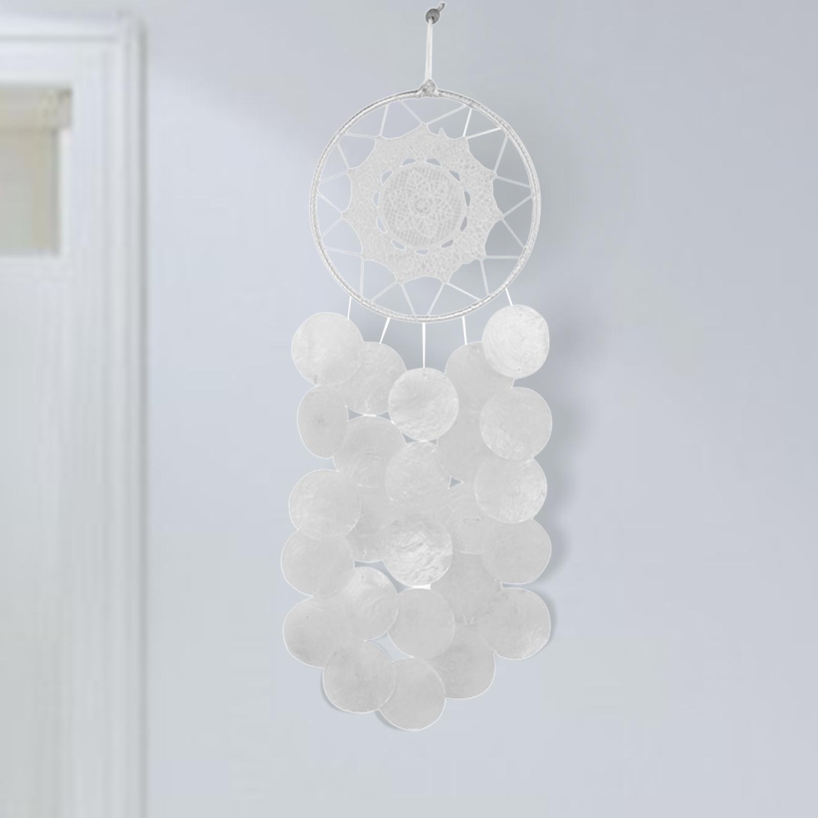 Bohemian Dream Catcher Shell Wind Chimes Pendant for Balcony Indoor Outdoor