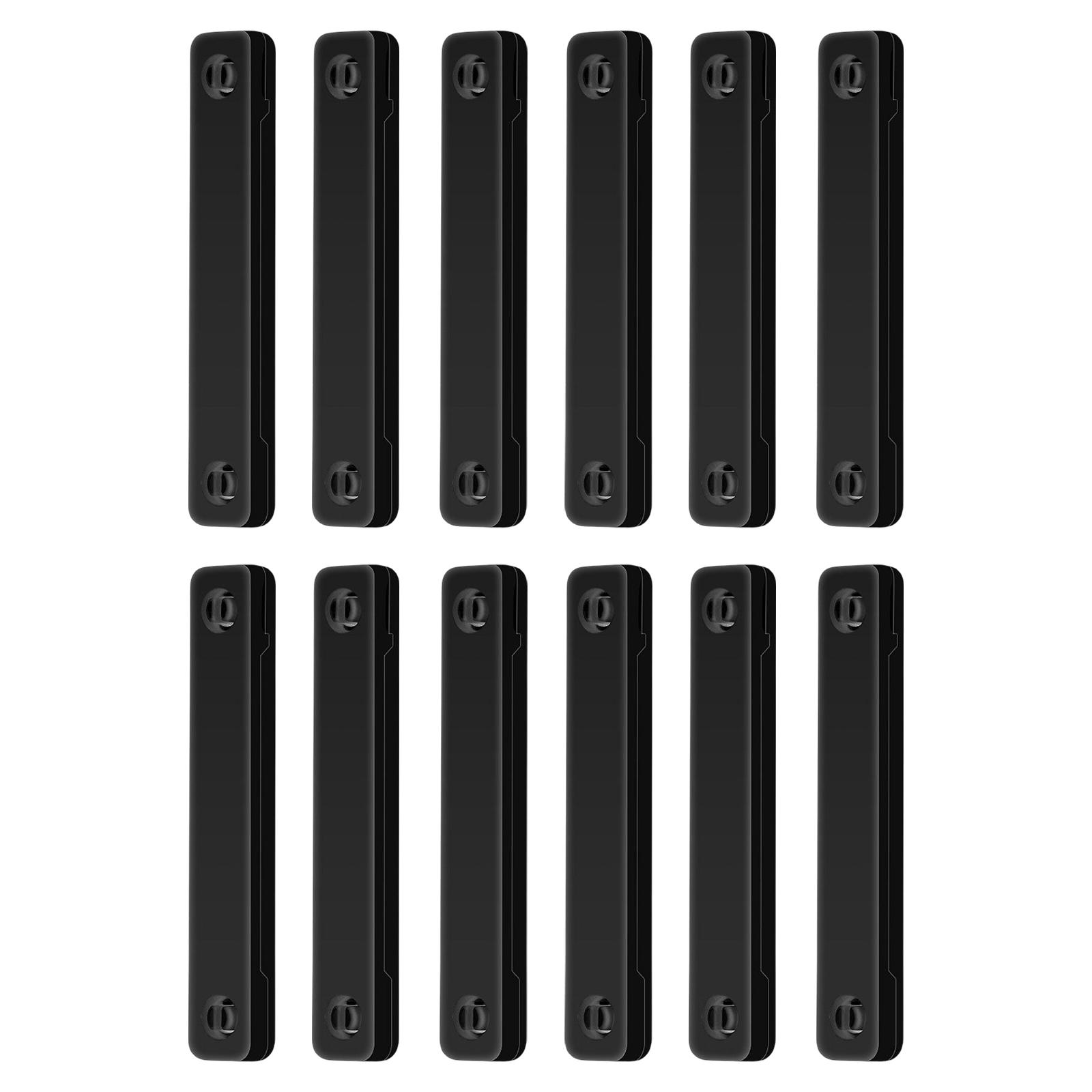 12Pcs Screen Window Clips Punch Free for Living Room Kitchen black