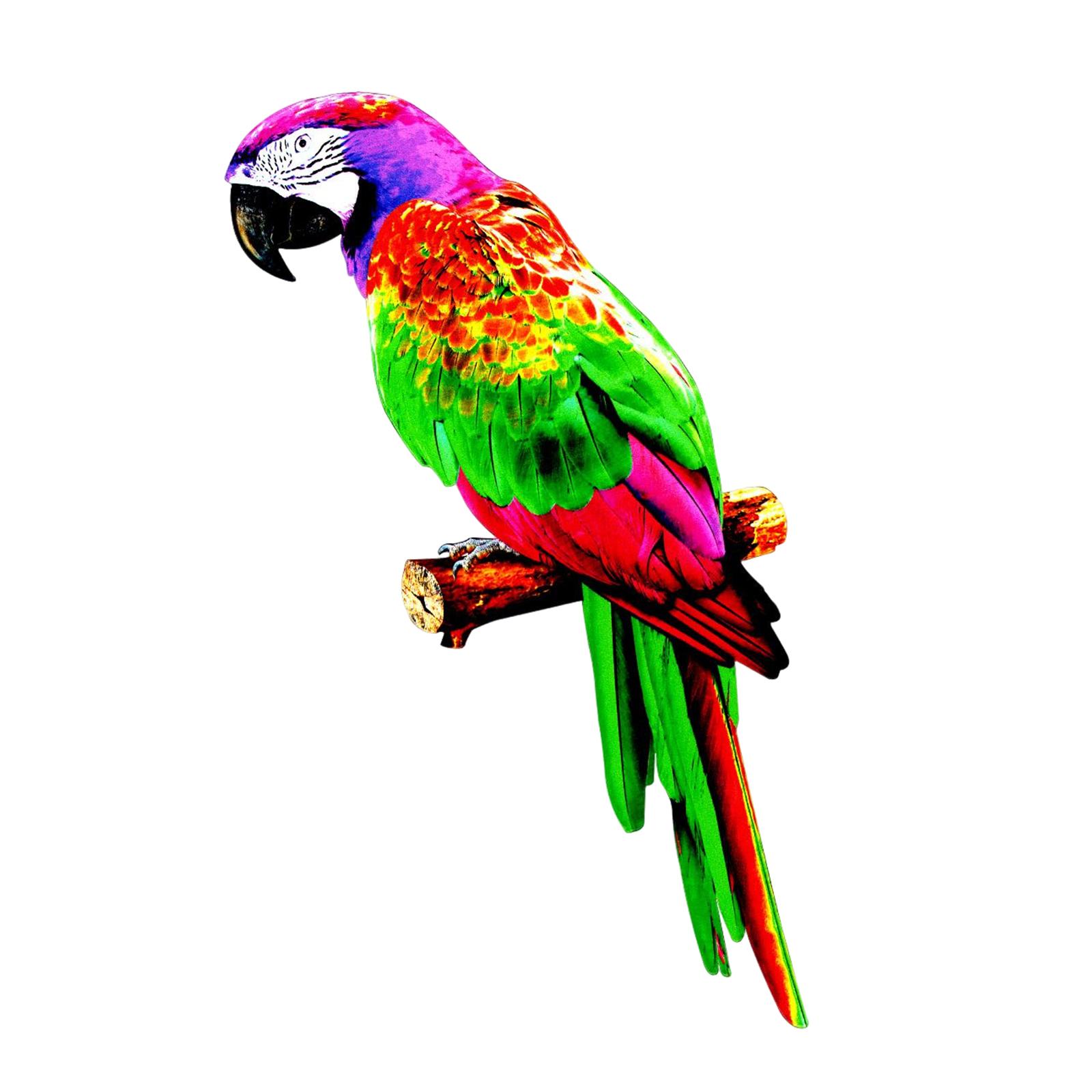 Artificial Parrots Figurines Statue Animal for Wedding Outdoors Ornament style B