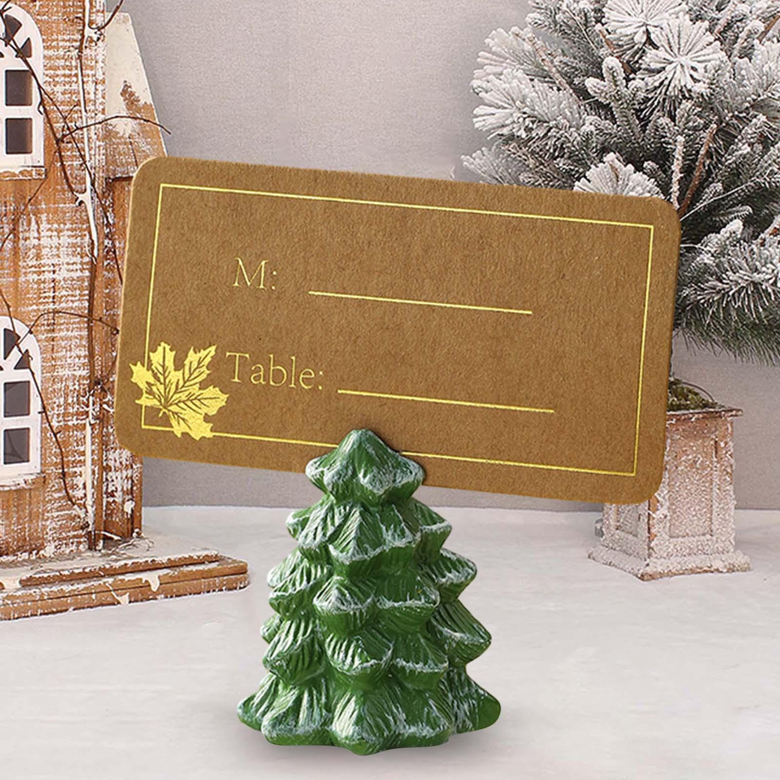 Mini Christmas Tree Place Card Holders for Card Display Christmas Party