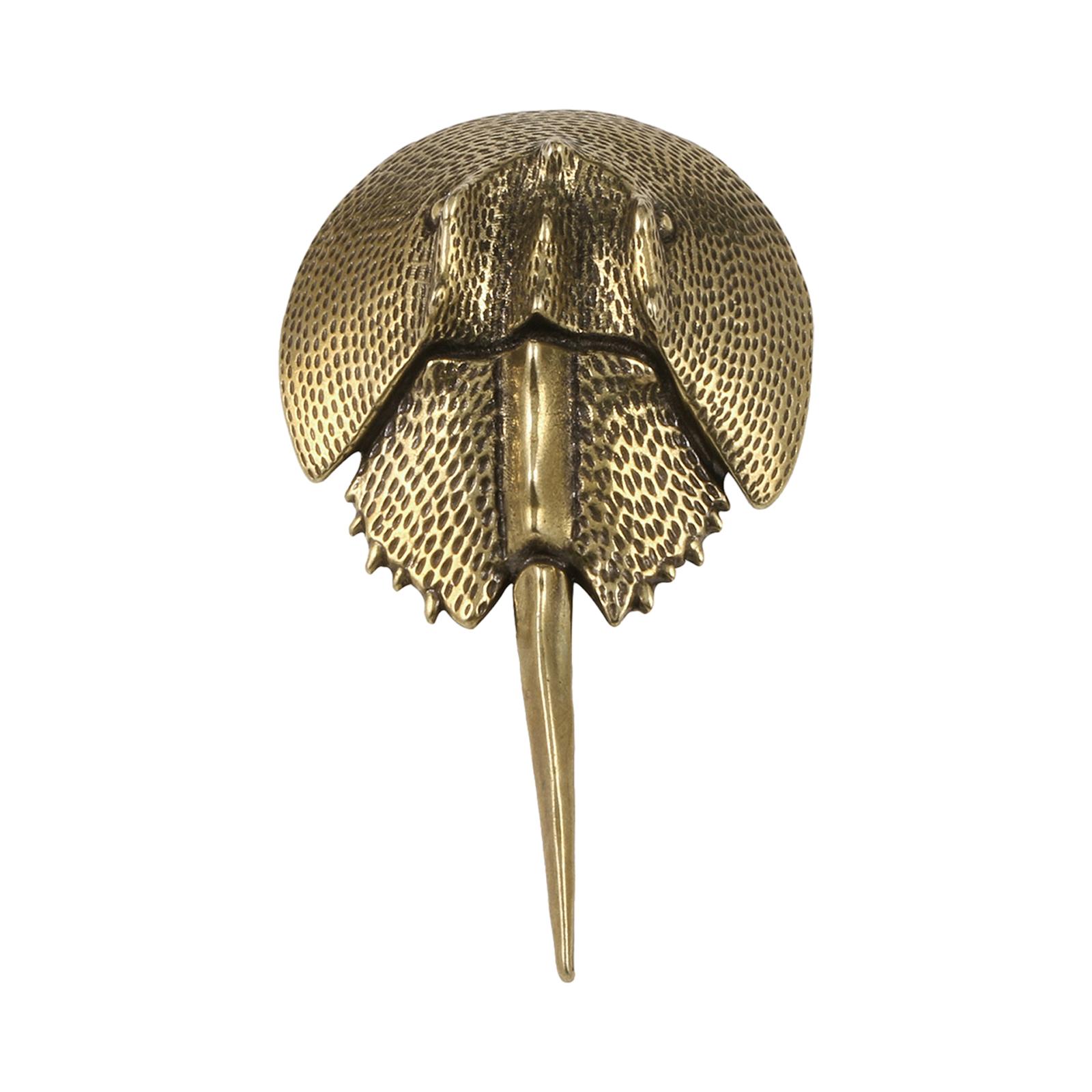 Horseshoe Crab Brass Statue