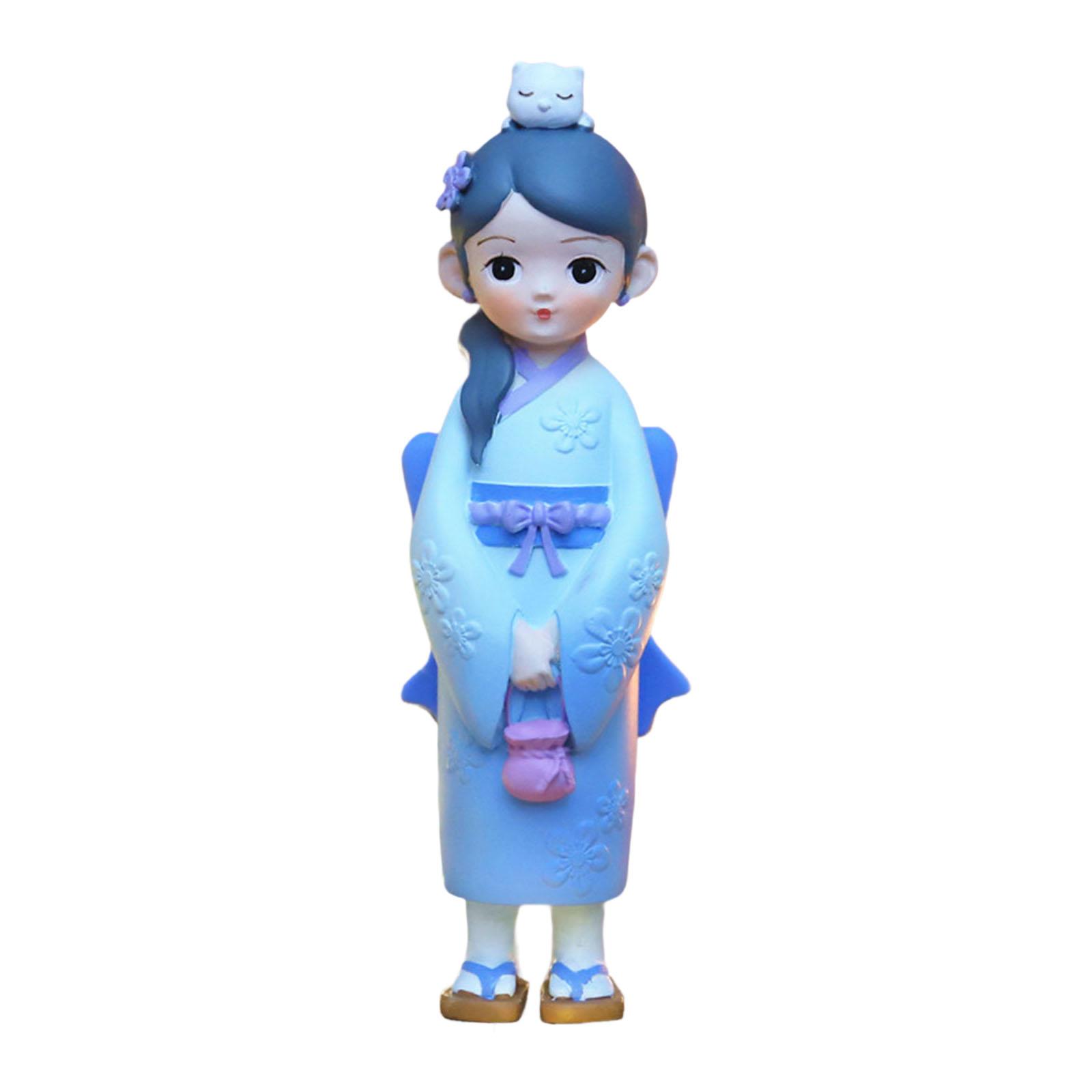 Japanese Kimono Doll Statue