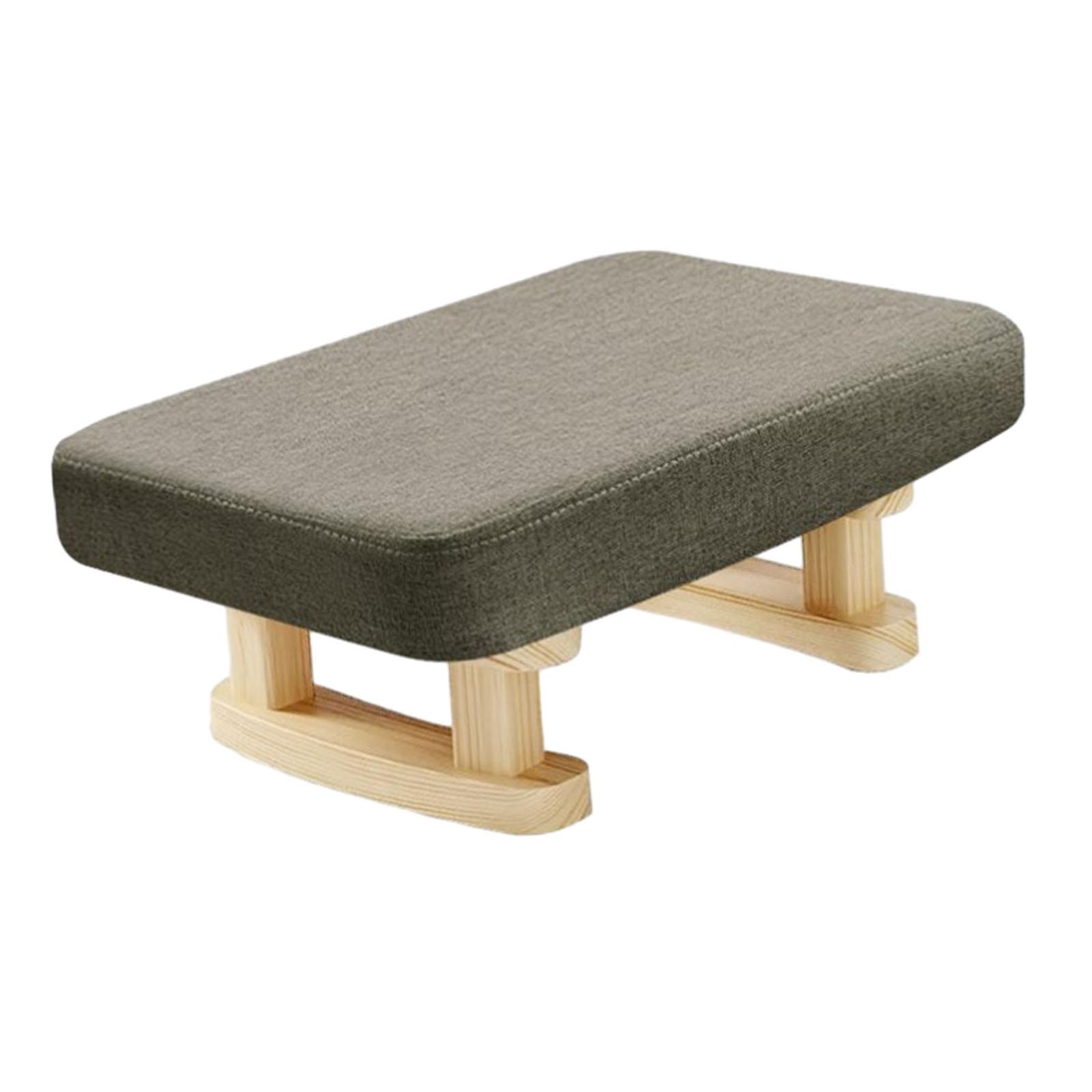 Foot Rest with Wooden Legs