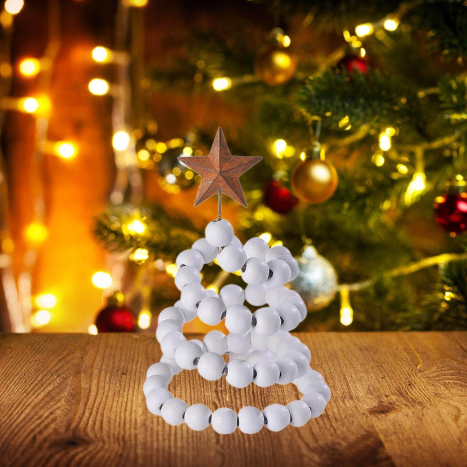 Mini Desk Christmas Tree Christmas Birthday Window Mantel Ornament Xmas Tree White