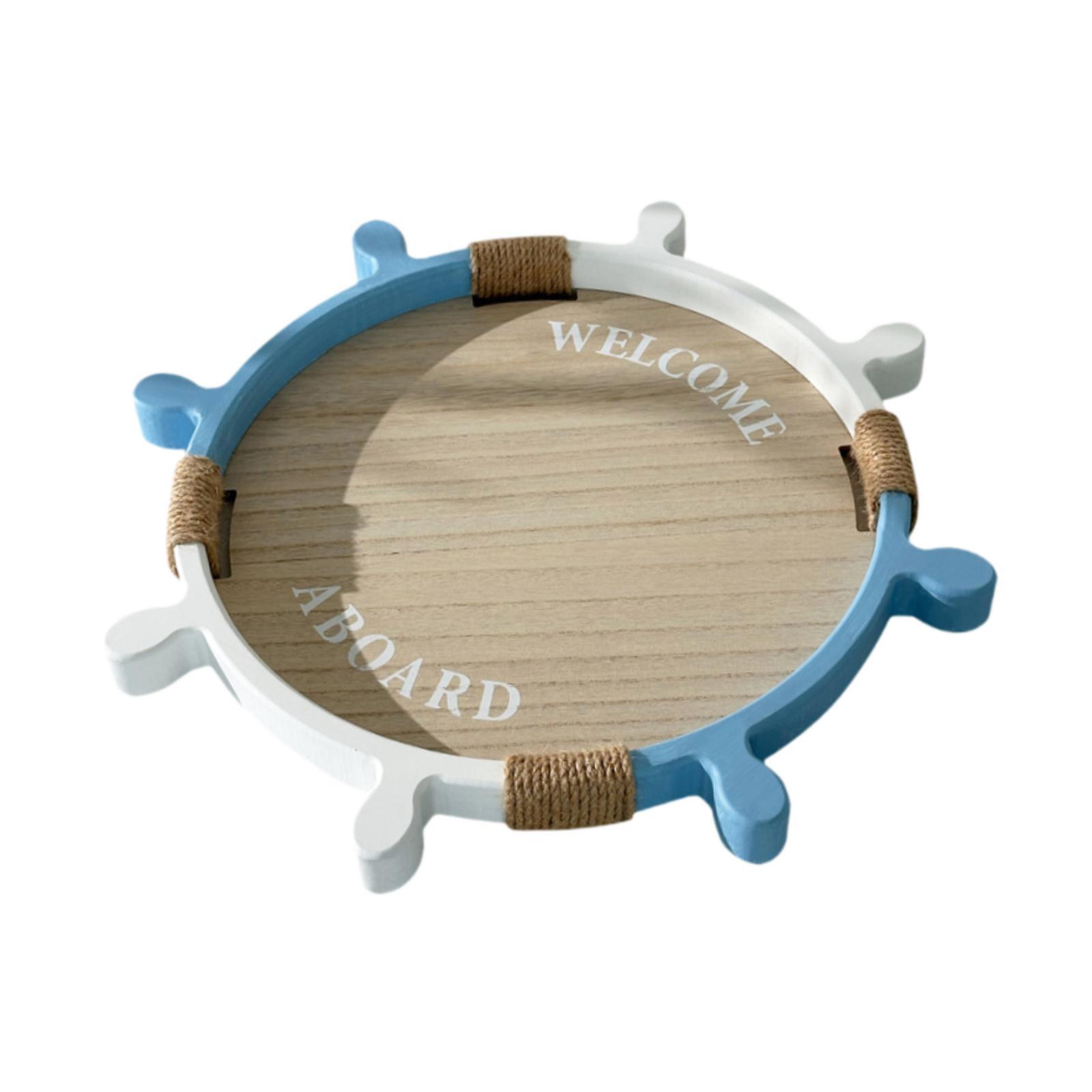 Storage Tray Ship Steering Wheel Shape