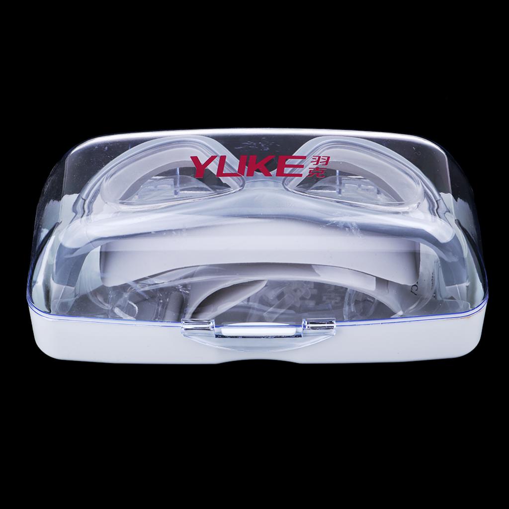 Adult UV Protection Silicone Swimming Goggles Anti-fog Swim Glasses Grey
