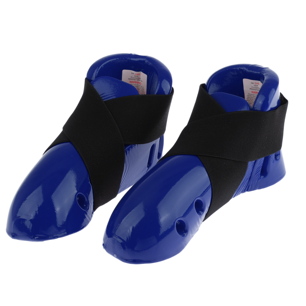 Adult Taekwondo Foot Guard Karate Sparring Foot Gear Sparring Shoes Blue M