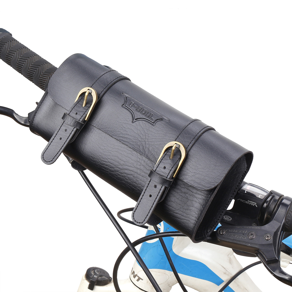 PU Leder Retro Fahrrad Lenkertasche Radfahren Fahrrad