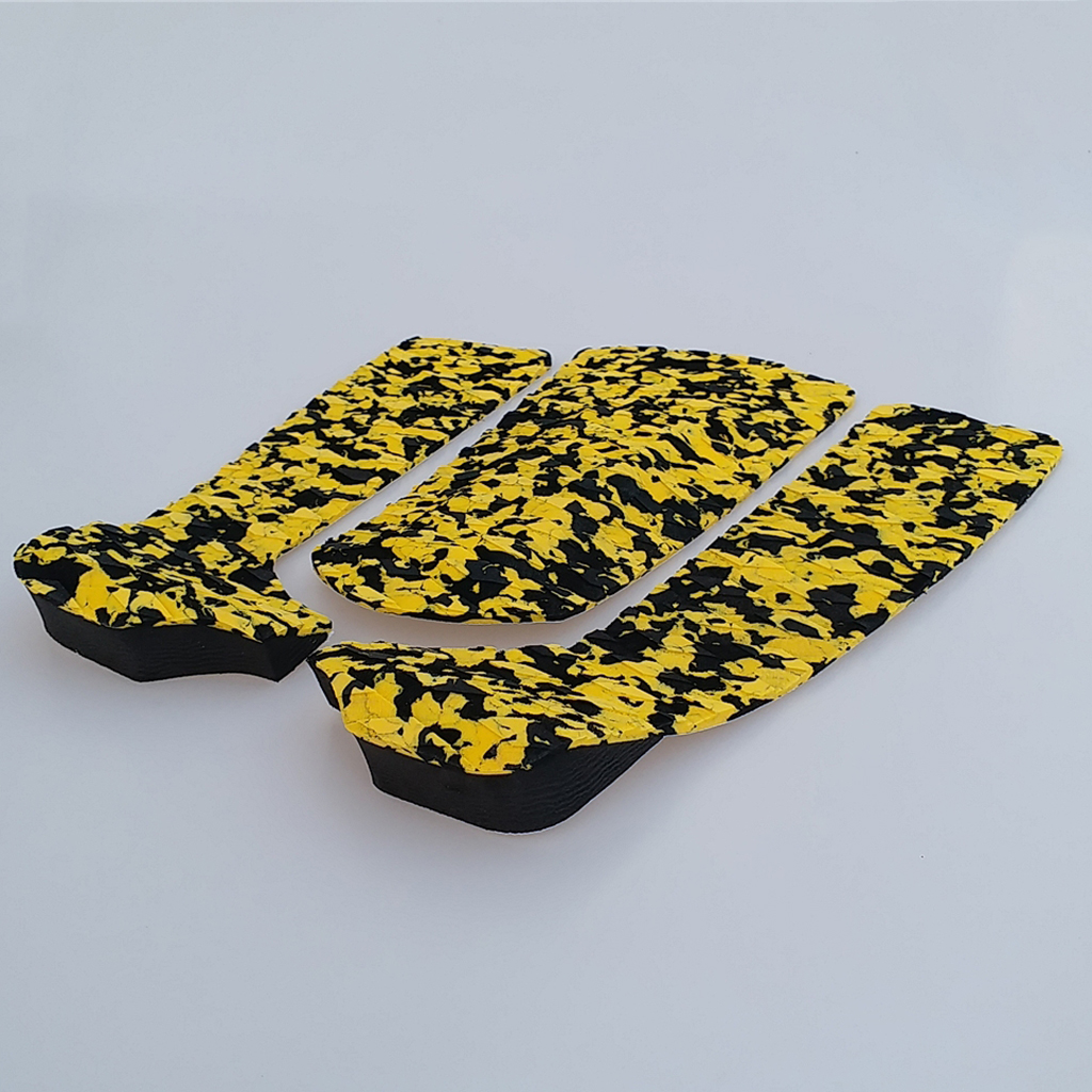 Traction Surfboard Surfing Anti-Slip Mat Yacht Deck Tail Adhesive Pad Yellow