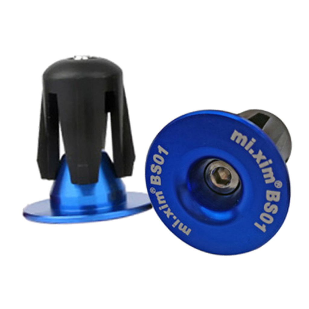 2pcs Bike Bar End Plugs Aluminum Road Bicycle Grip Anti-slip Firm Handlebar Cap