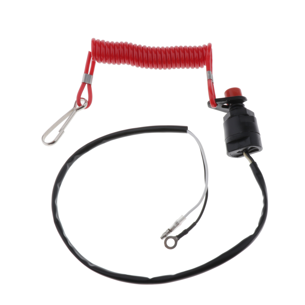 Safety Boat Motor Outboard Emergency Kill Switch Key Lanyard Ignition