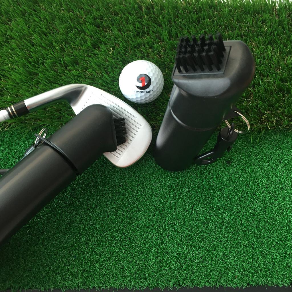 3xNylon Golf Club Cleaner Self-Contained Water Wet Cleaning Brush with Clip