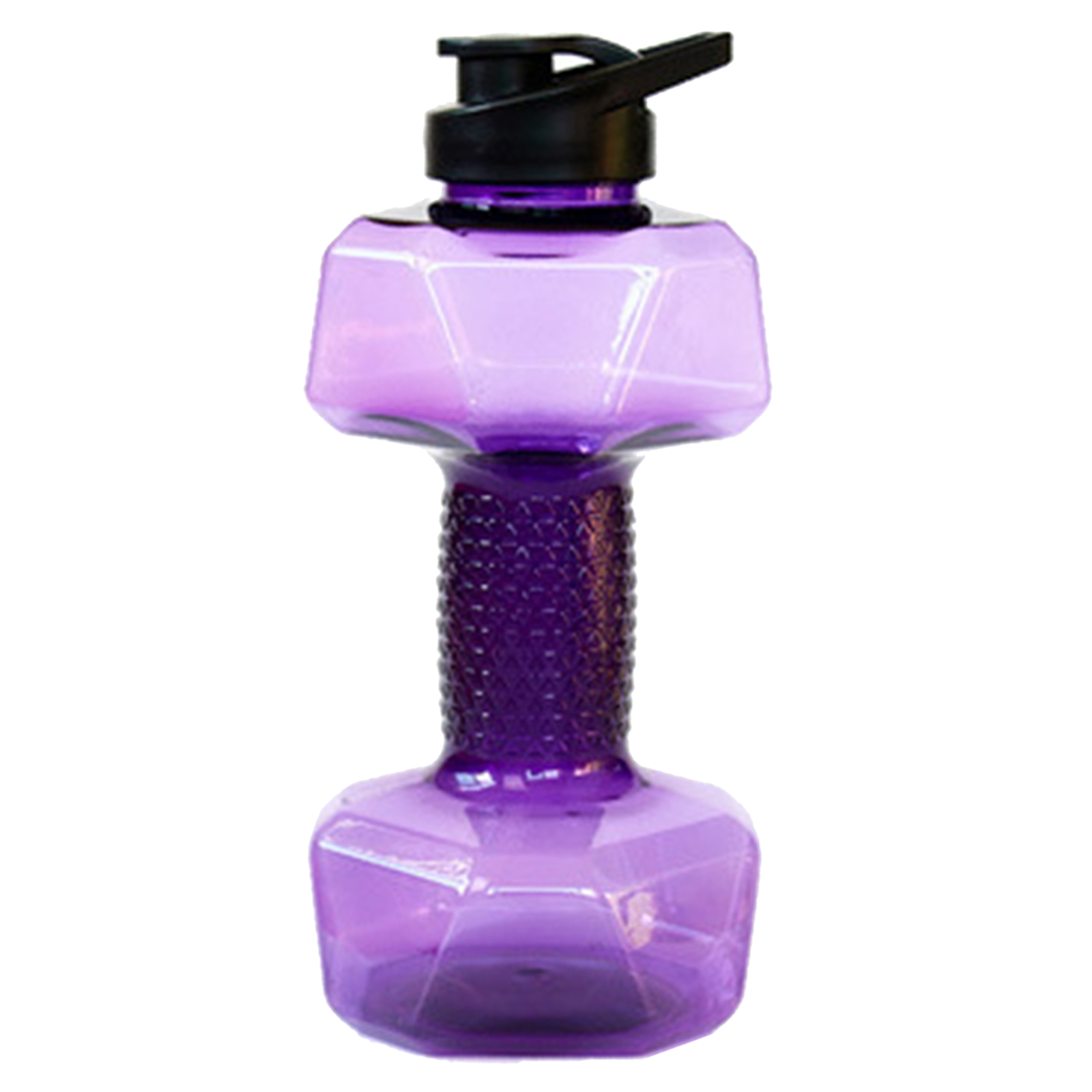 Fitness Dumbbells Weight Strong Water Drinks Bottle 1500ml Purple