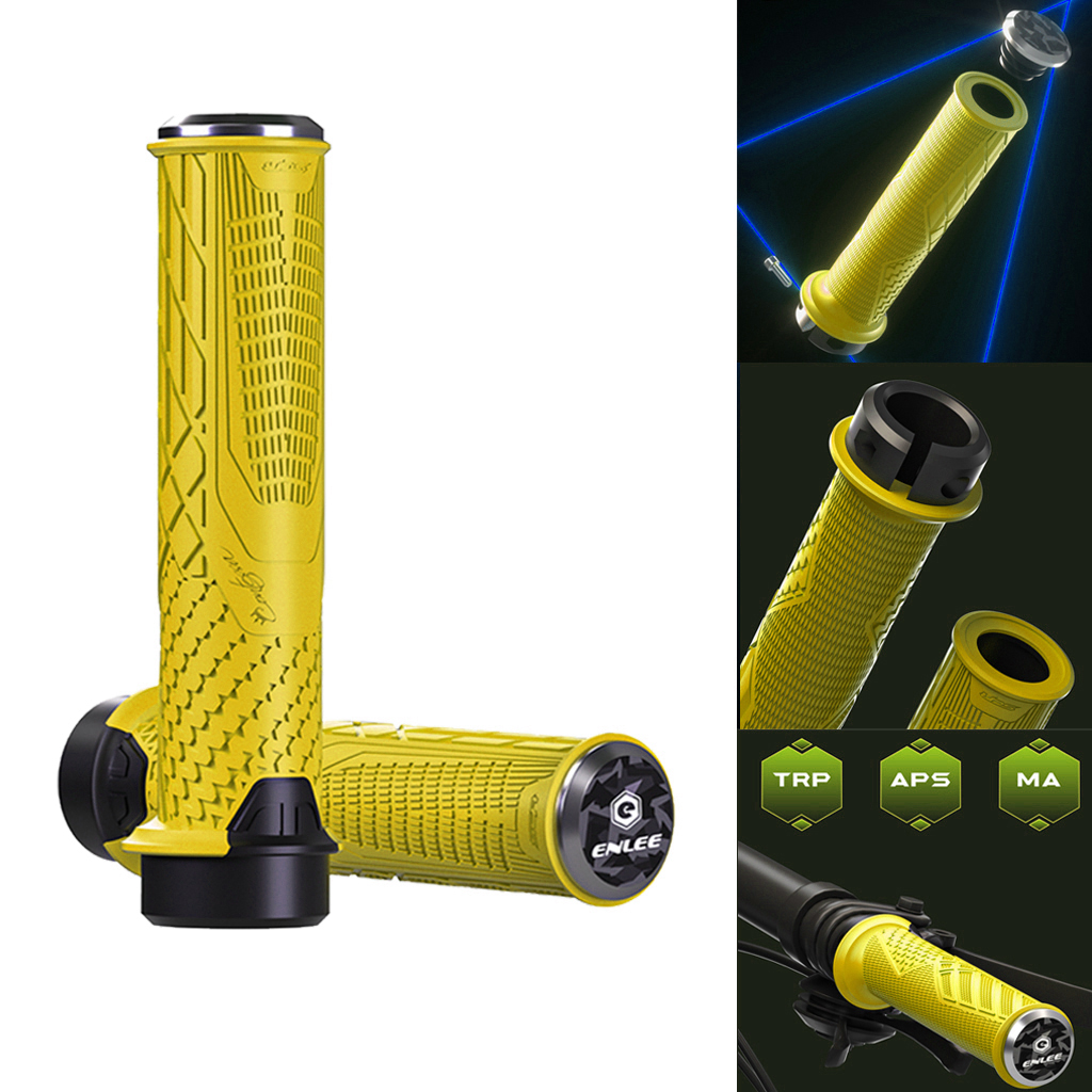 Bike Handlebar Grips Hand Grip MTB Cycle Road Mountain Bike Yellow