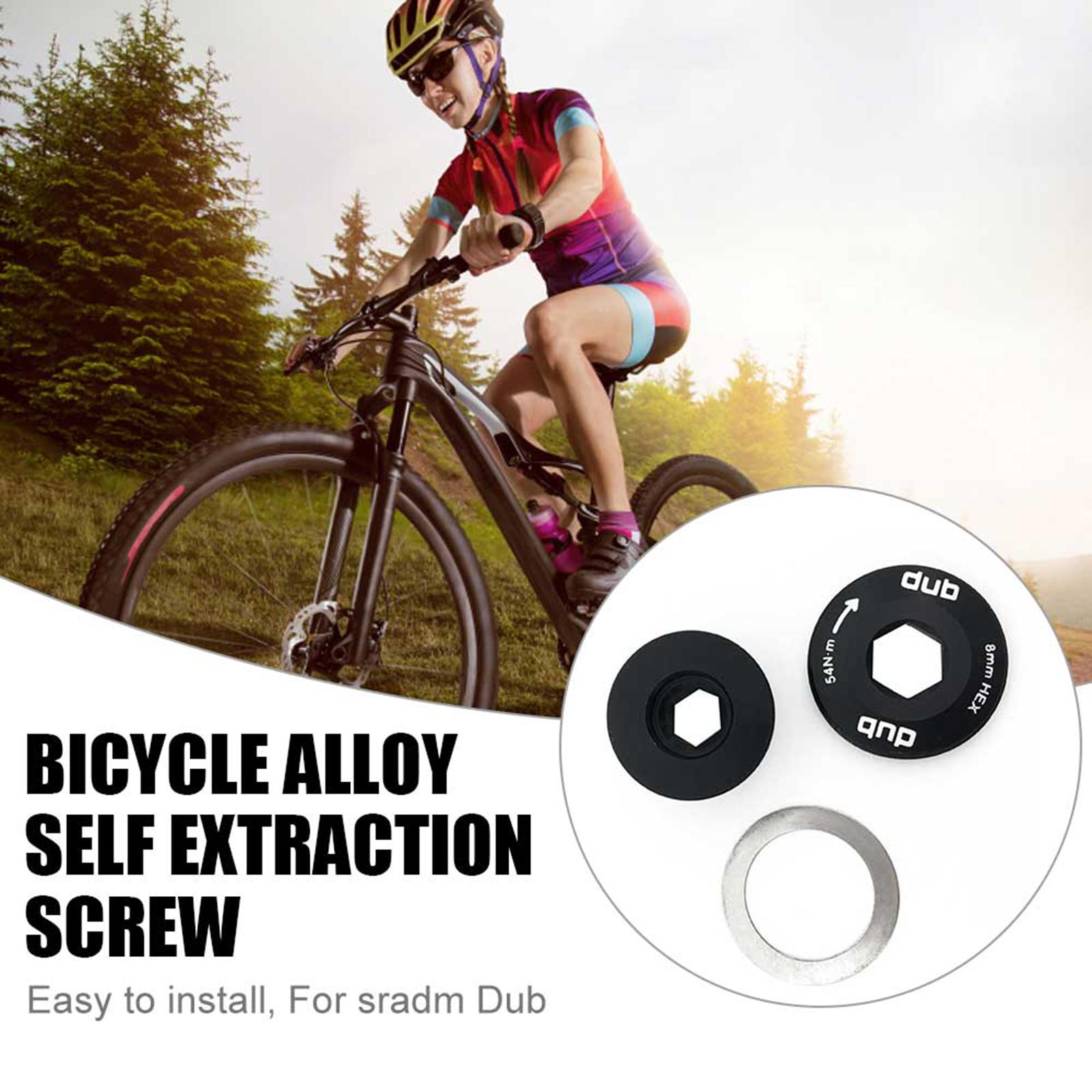 Lightweight Alloy Bike Crankarm Bolt Mountain Bicycle Crank Arm   Cover