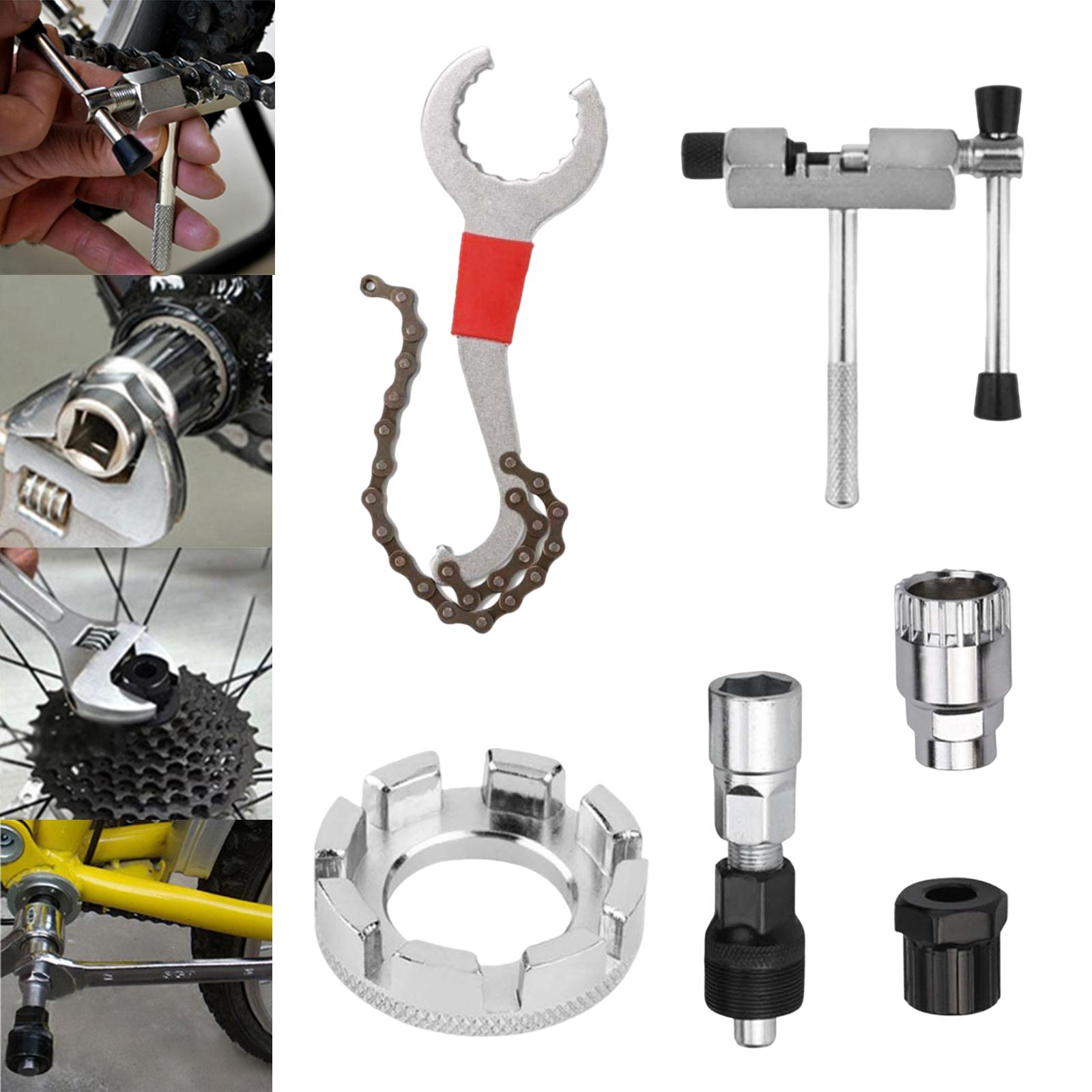 Bicycle Chain Splitter Remover Breaker Cutter Repair Tool 6 PCS Repair Tools