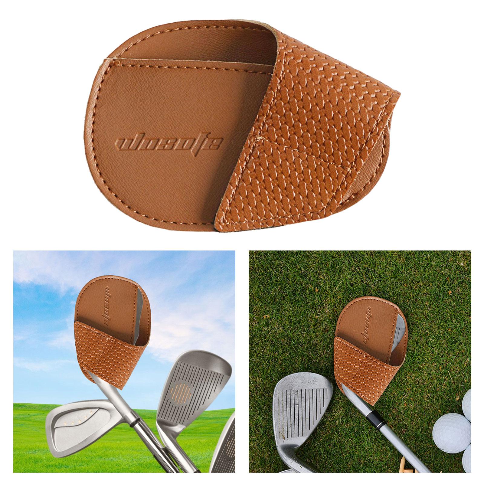 Golf Head Covers for Iron for Athlete Golf Sporting Accessories Golf Playing Brown
