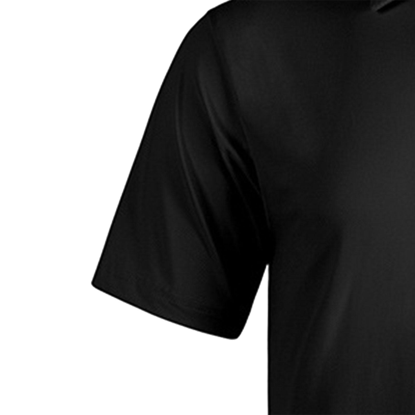 Mens Short Sleeve T Shirt Casual Tee Shirt for Business Hiking Daily Leisure XL Black