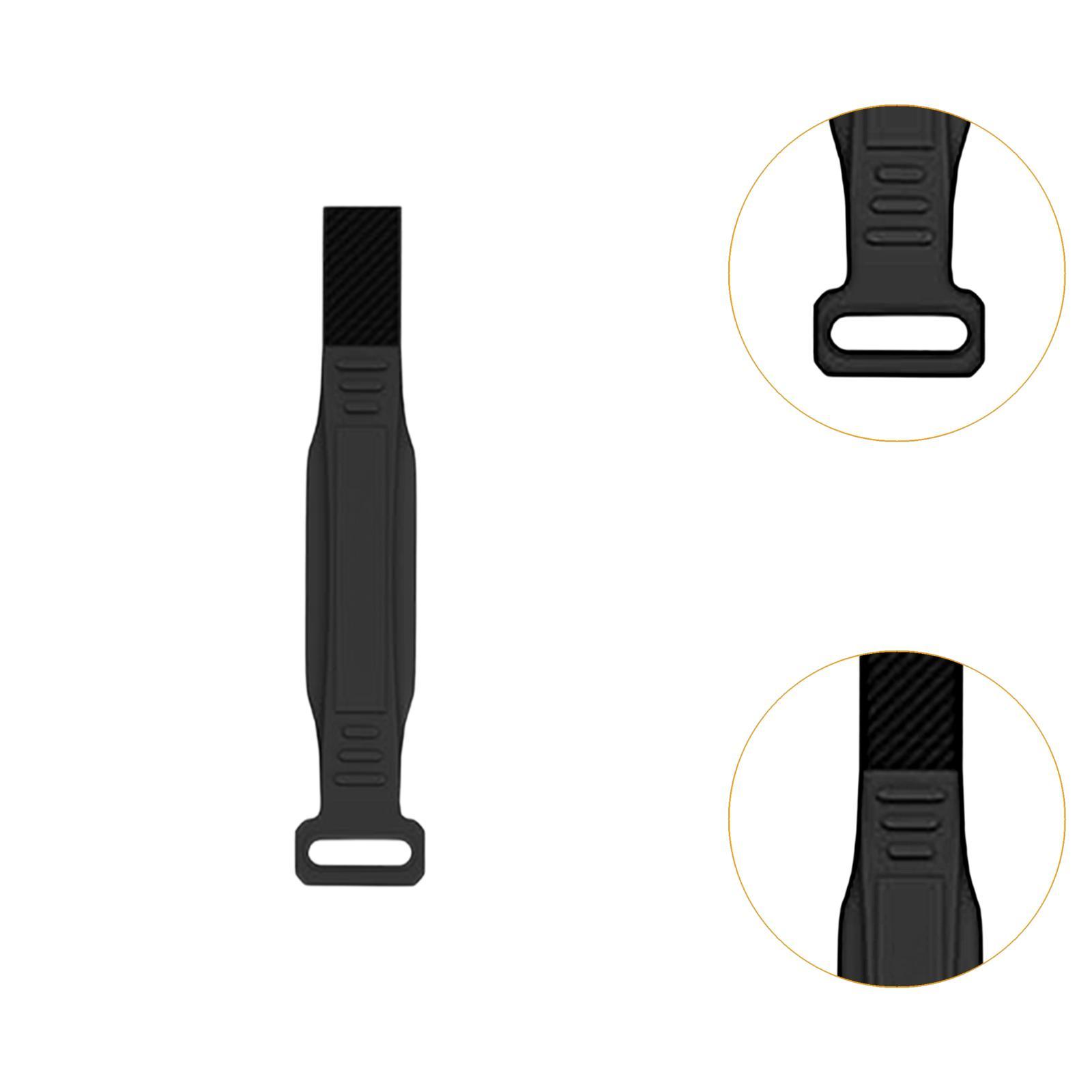 Silicone Patellar Band Patella Stabilizer Strap for Squats Training Exercise Black