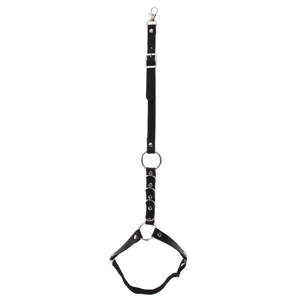 5xPunk Elastic Leather Strap Body Necklace Rock Thigh Garter Belt Leg Harness