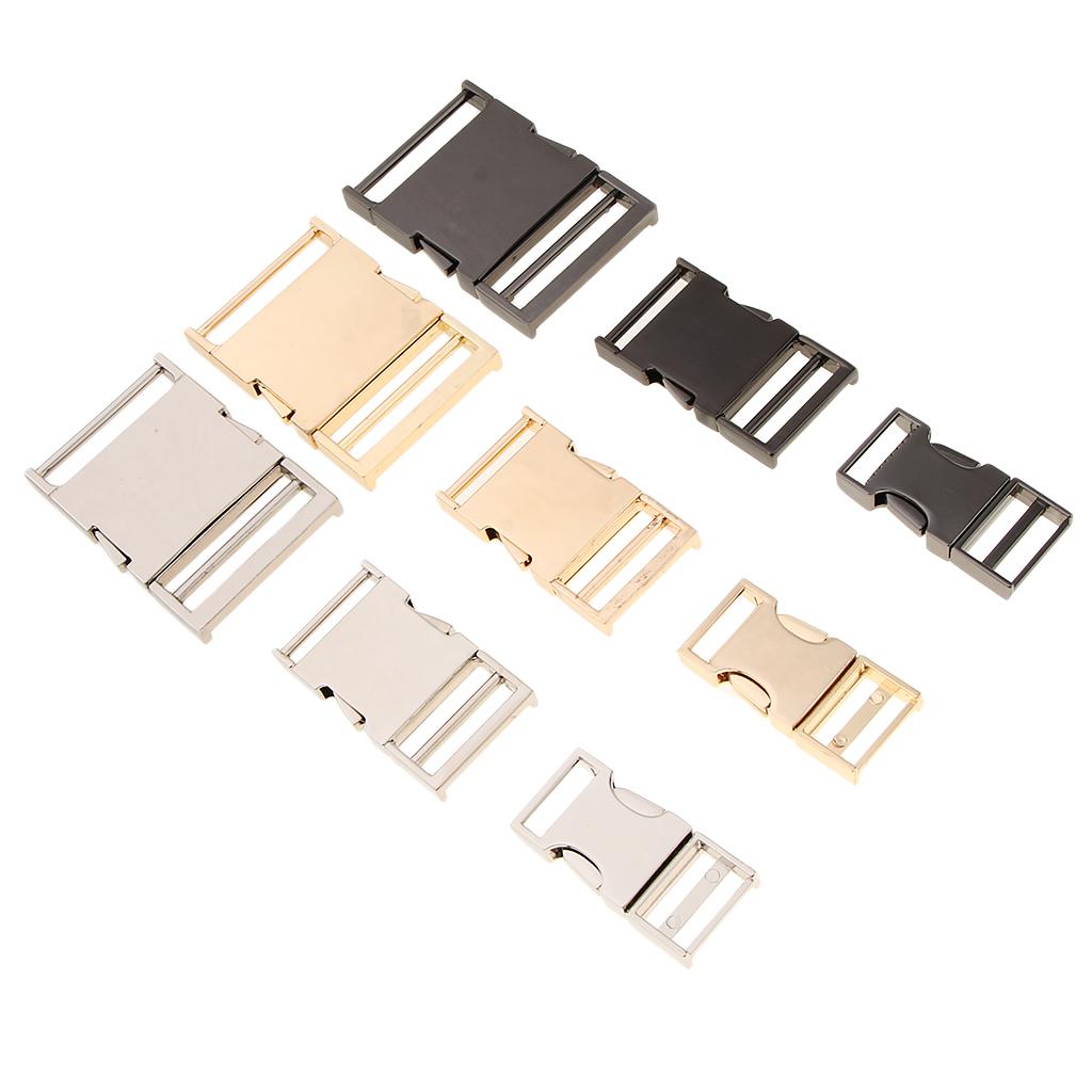 3xMetal Bag Webbing Belt Buckle Clip Clasp Inner diameter 19mm Gold